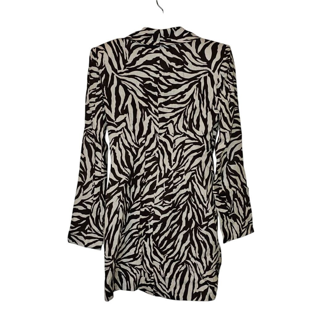 Free People New Free People RUMER Cyrus Blazer Dress $379 Zebra-Striped Size XS / US 0-2 / IT 36-38 - 7 Thumbnail