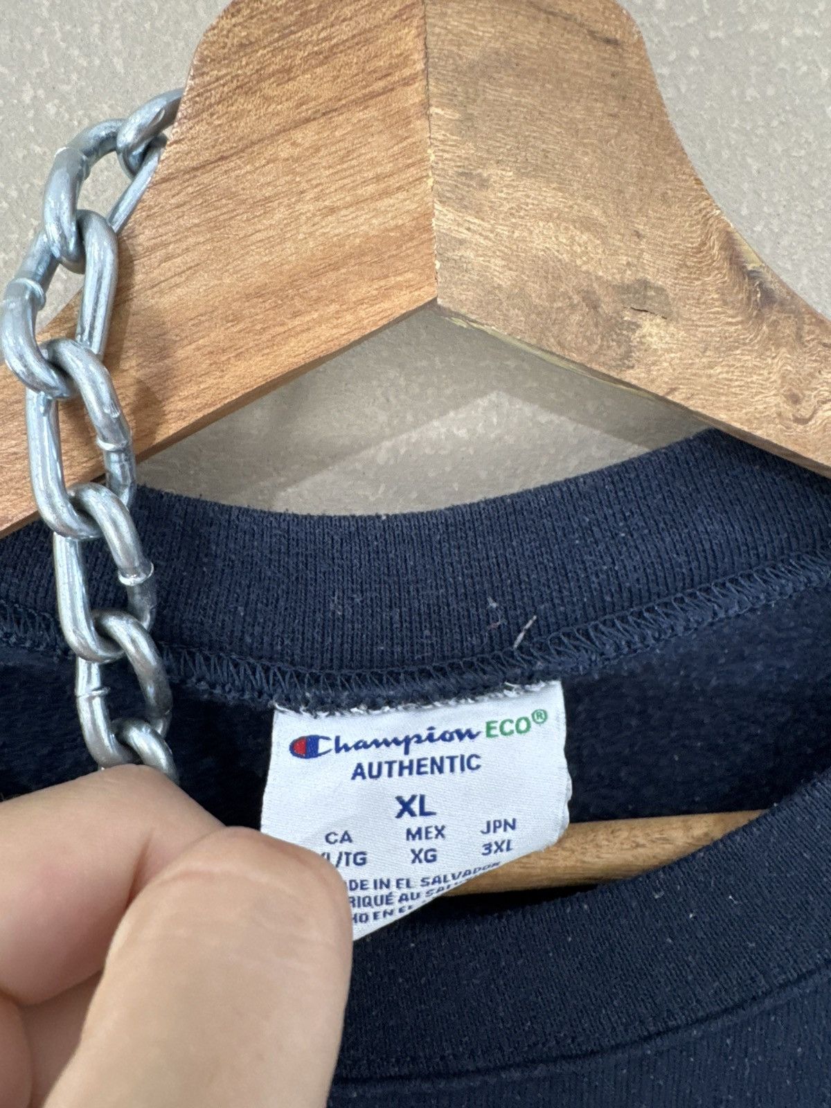 Champion Vintage 90s champion sweatshirt Clocked In university Size US XL / EU 56 / 4 - 3 Thumbnail