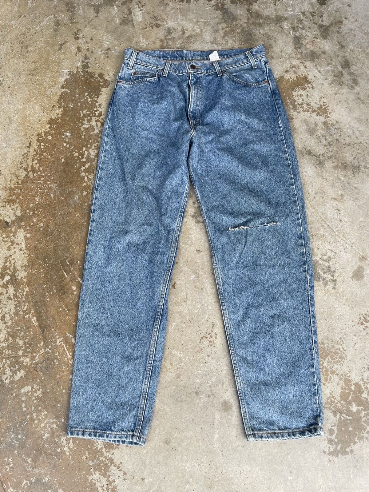 Levi's Vintage 80s Levis 550 Orange Tab Light Wash Jeans Size US 36 / EU 52 - 2 Thumbnail