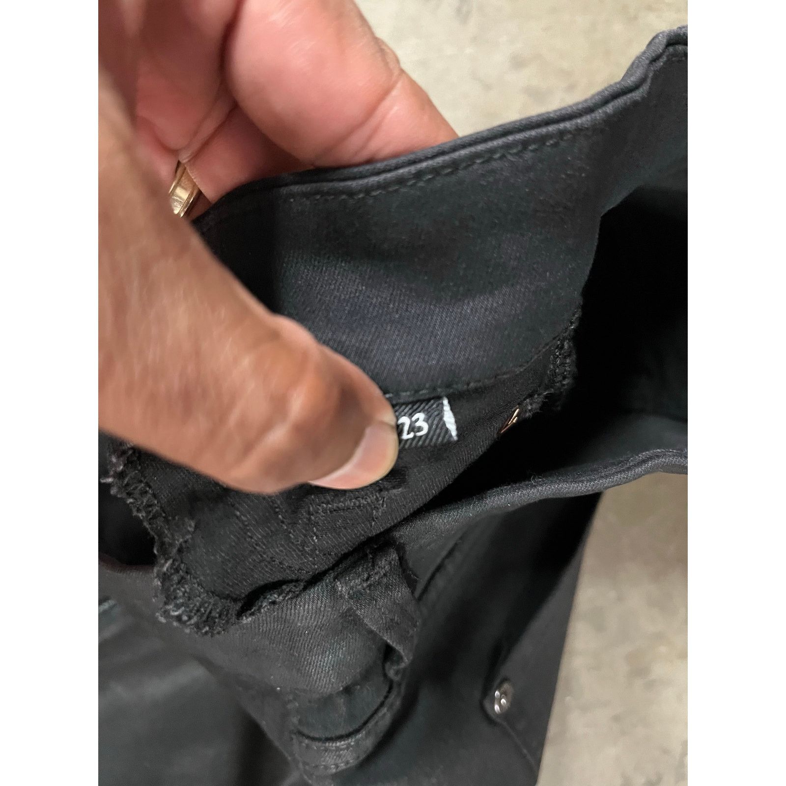 7 For All Mankind 7 for all Mankind - B(AIR) HIGH WAIST ANKLE SKINNY/ sz 23 Size 23" - 8 Thumbnail