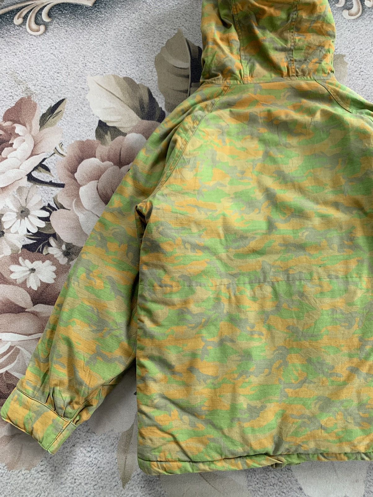 Japanese Brand Kriff Mayor Camo Fire Wood World Wide Camp Jacket Hooded Size US S / EU 44-46 / 1 - 7 Thumbnail