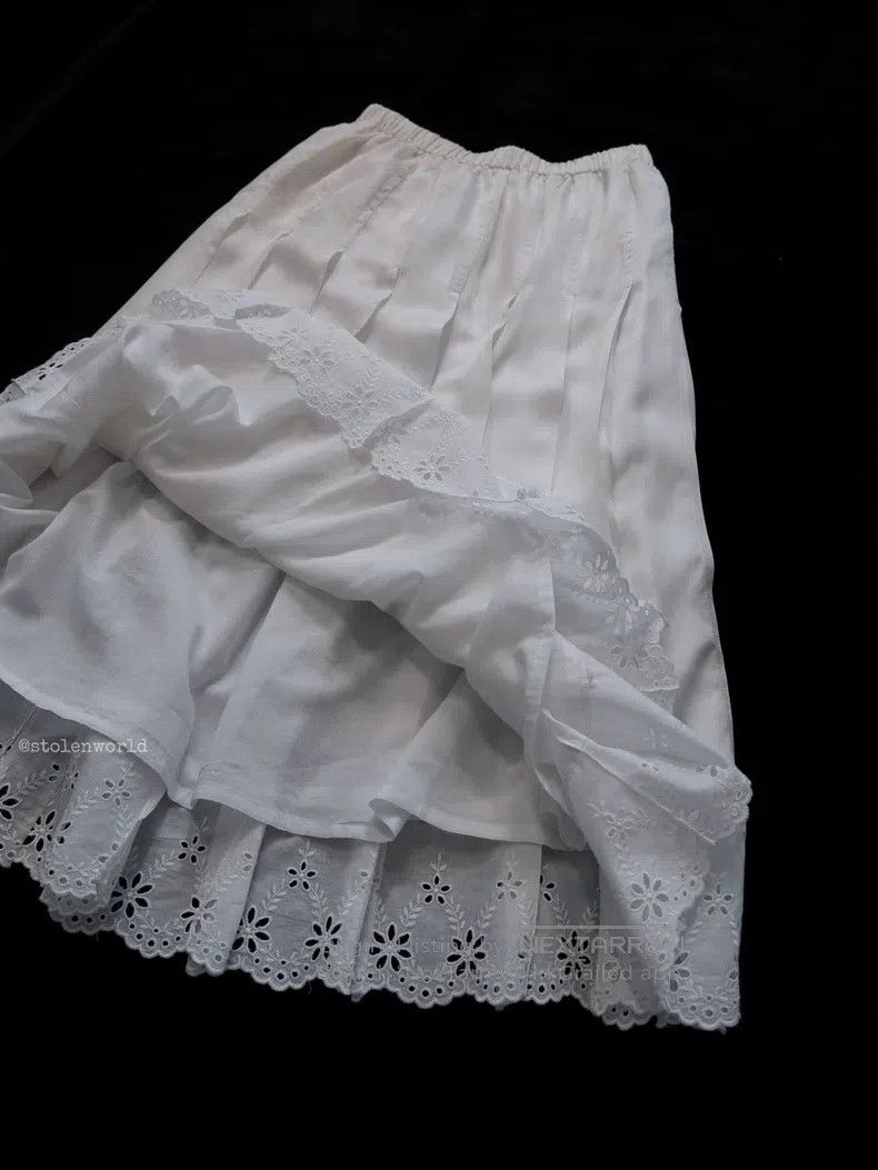 Comme des Garcons Comme Des Garcons size F Lace Pleated Skirt Size 22" - 7 Thumbnail