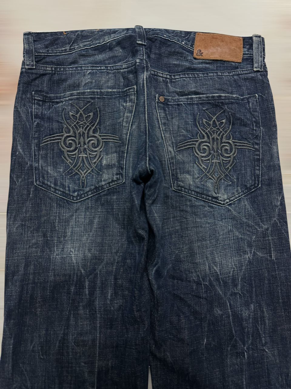 Tornado Mart 2000s Japanese Baggy-Wide Grunge Distressed Ripped Thunder Size US 32 / EU 48 - 9 Thumbnail
