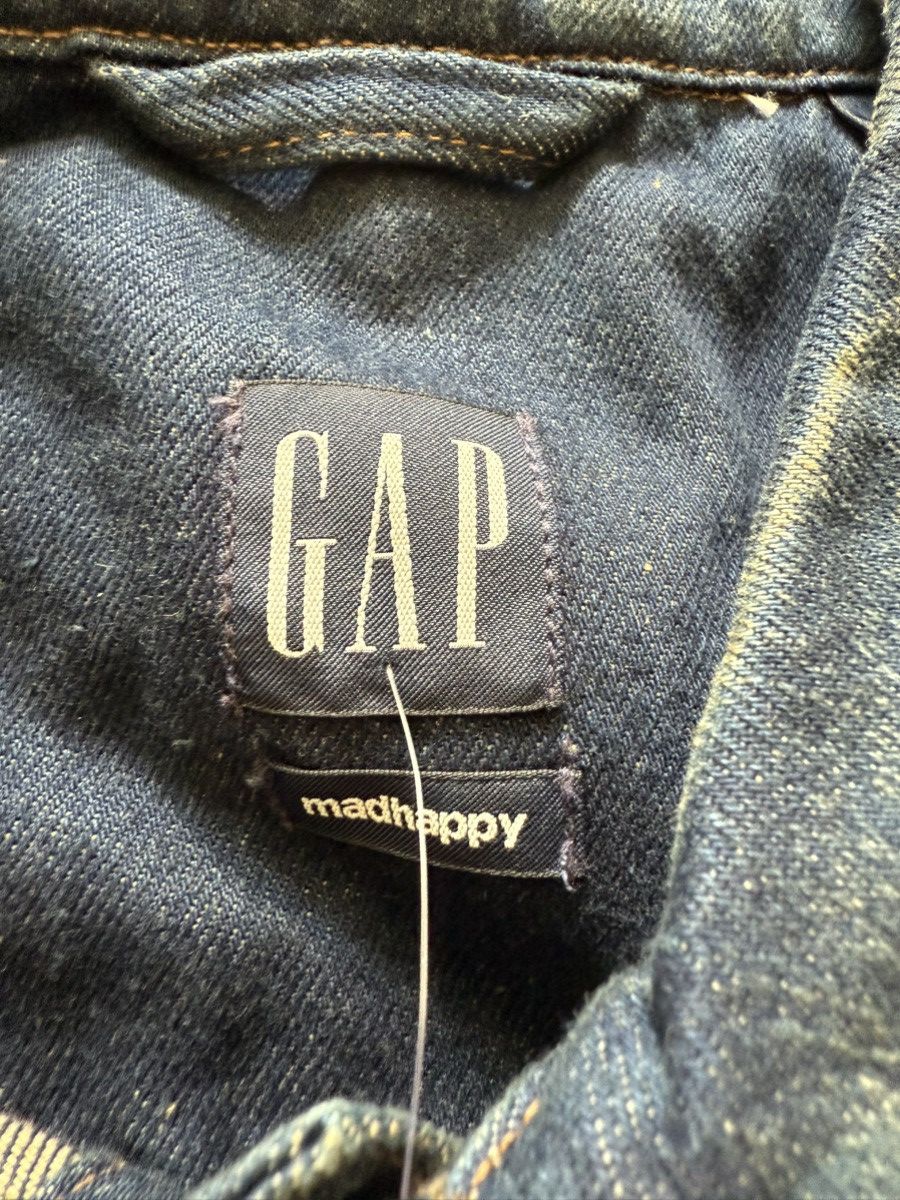 Gap × Madhappy GAP x Mad Happy Denim Jacket Distressed Dark Wash Size L Size US L / EU 52-54 / 3 - 5 Thumbnail