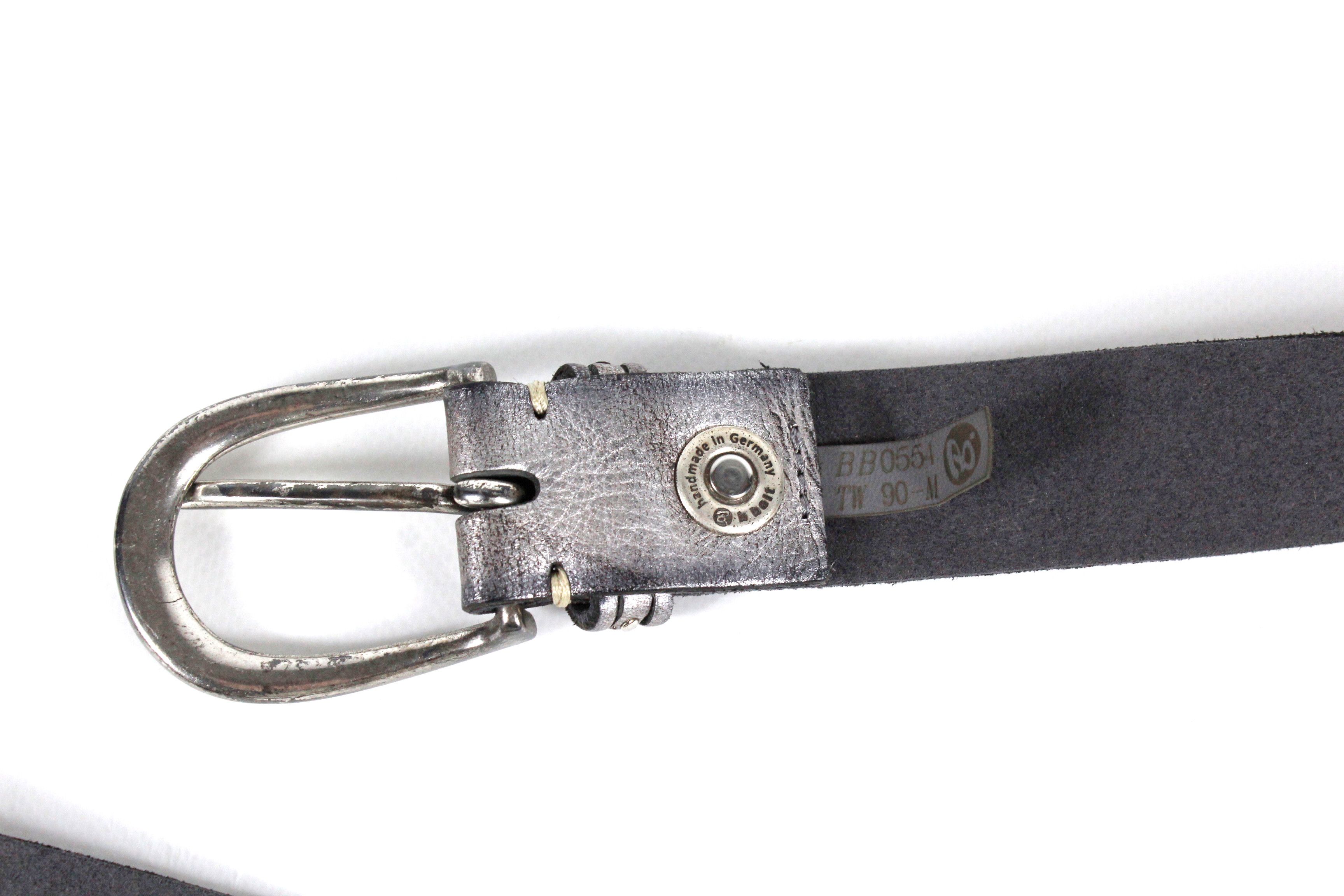 Japanese Brand × Vintage Vintage Gothitc Faded BELT BB SIMON STYLE Leather Y2K NZ Size ONE SIZE - 4 Thumbnail