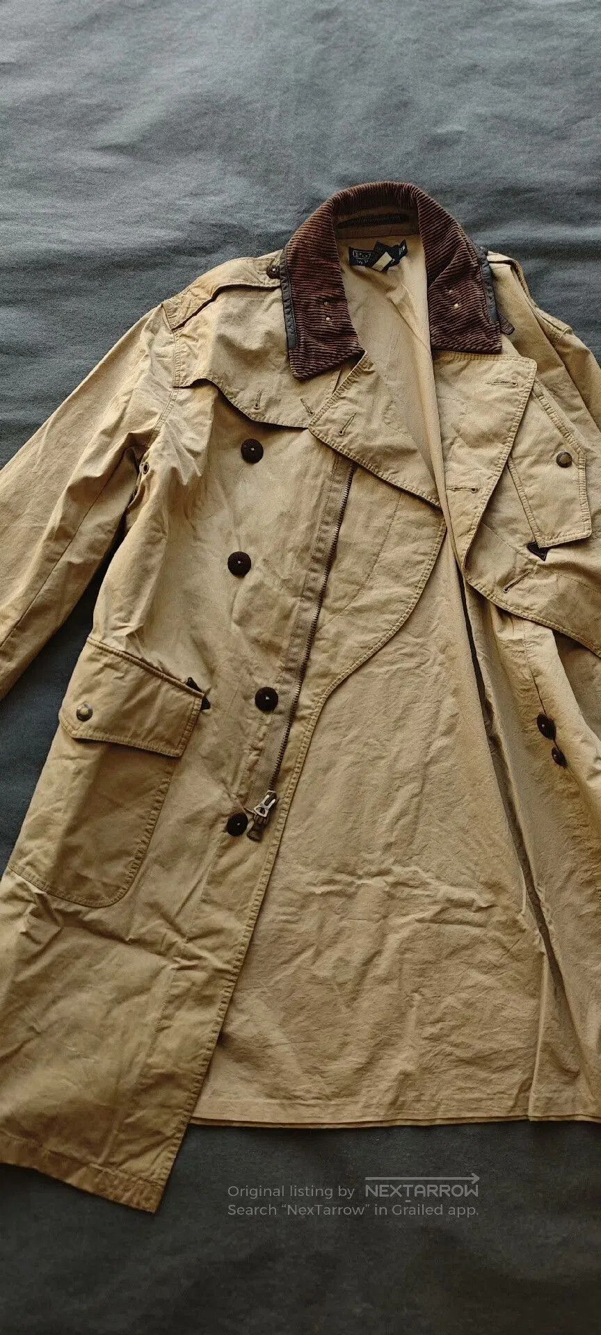 Polo Ralph Lauren Ralph Lauren Vintage Waxed Cotton Trench Coat. Size US M / EU 48-50 / 2 - 1 Thumbnail