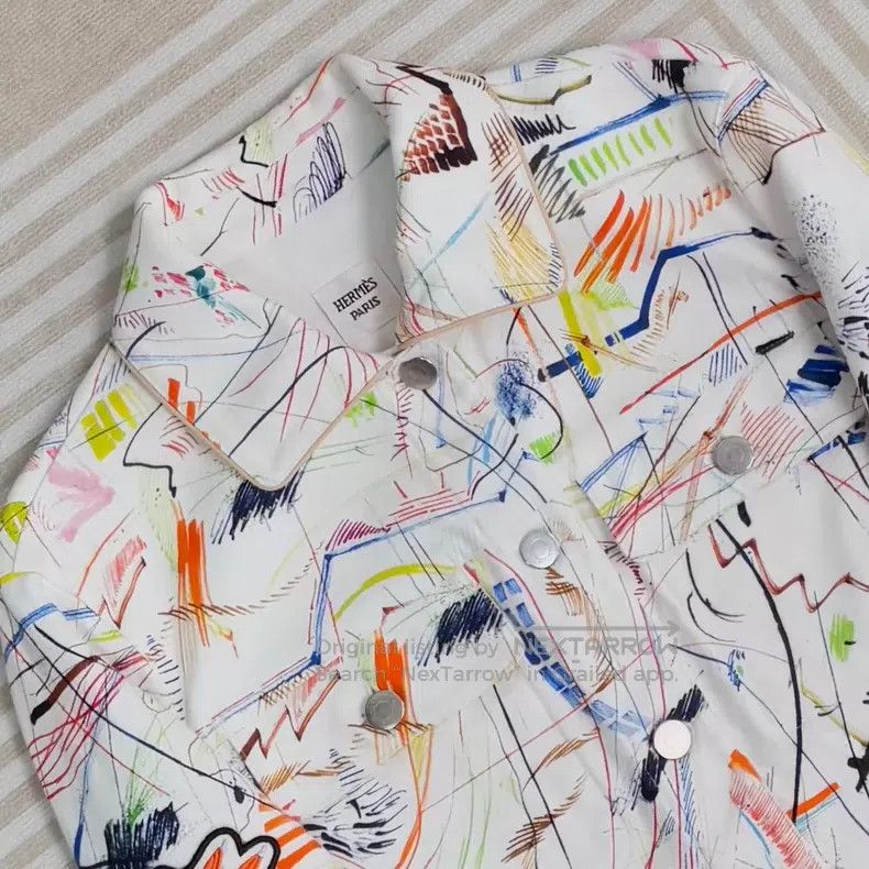 Hermes Hermes Graffiti Denim Jacket Size XS / US 0-2 / IT 36-38 - 8 Thumbnail