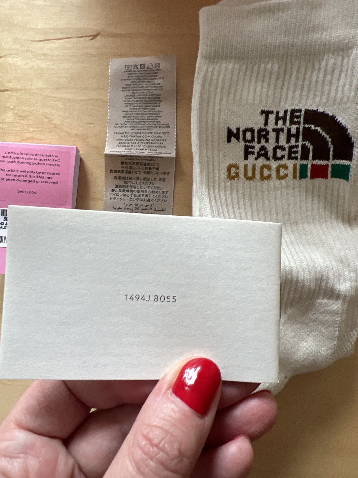 Gucci The North Face Gucci: Men’s Socks, Size Large Size ONE SIZE - 14 Thumbnail