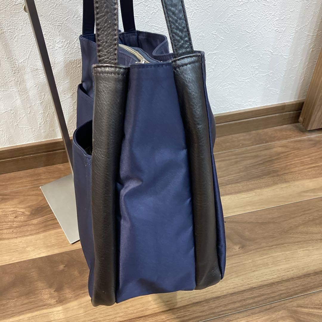 Y's × Yohji Yamamoto Leather Panel Nylon Shoulder Bag Size ONE SIZE - 4 Thumbnail