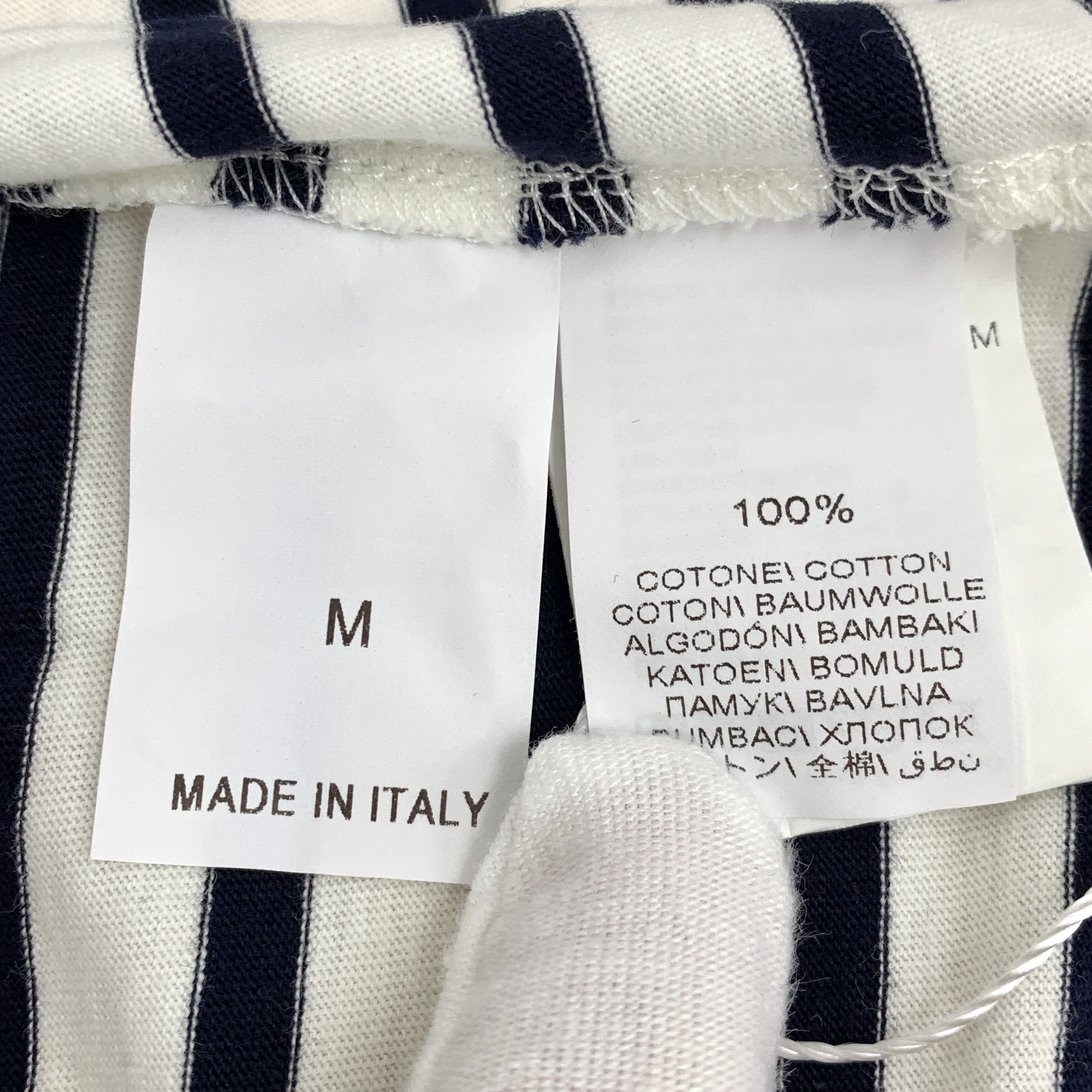 Brunello Cucinelli Brunello Cucinelli Tee – Grey Stripe Cotton (Size M) Size US M / EU 48-50 / 2 - 2 Thumbnail
