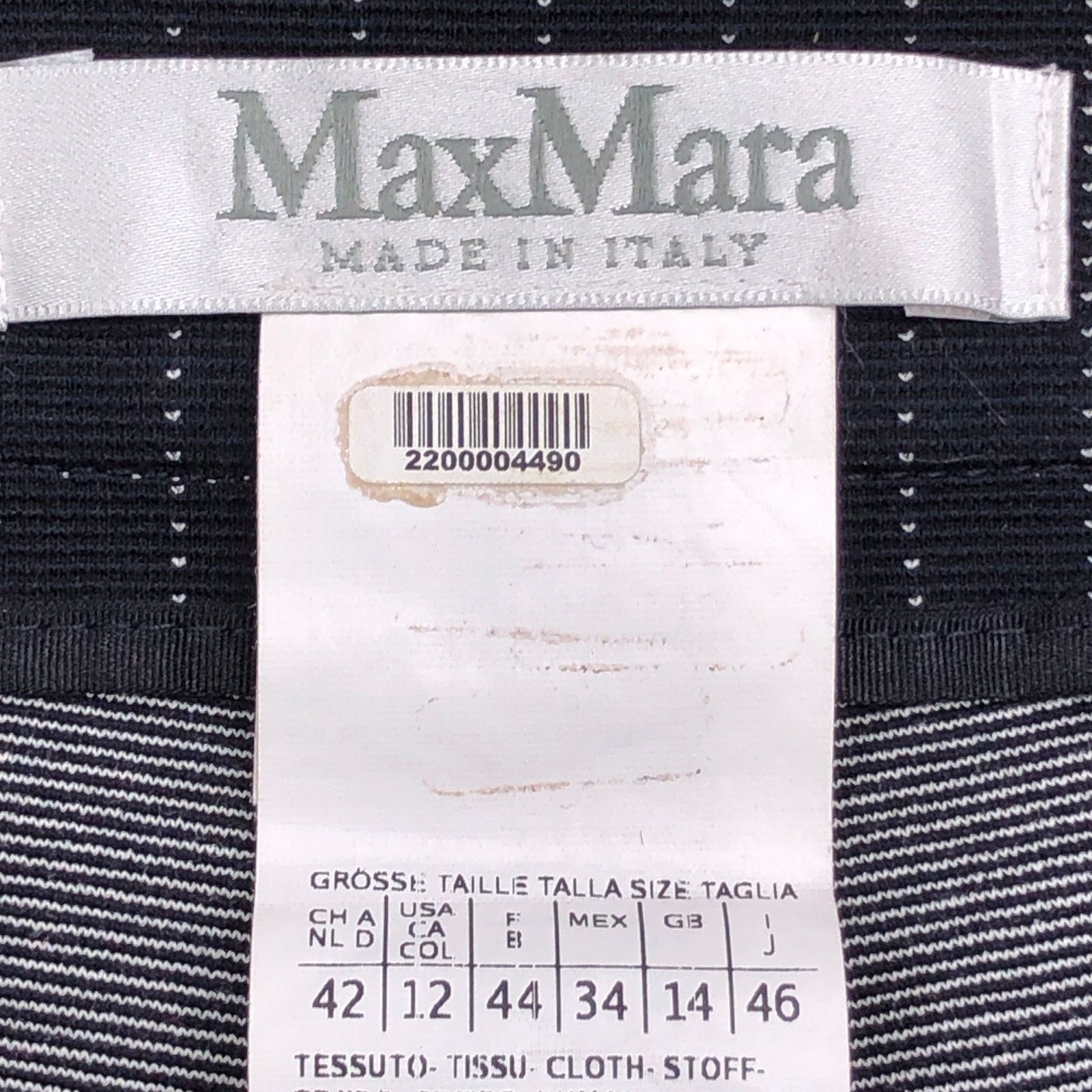 Max Mara Max Mara Size 42 US 12 Pants Pinstripe Stretch Viscose Zip Size 34" / US 12 / IT 48 - 9 Thumbnail