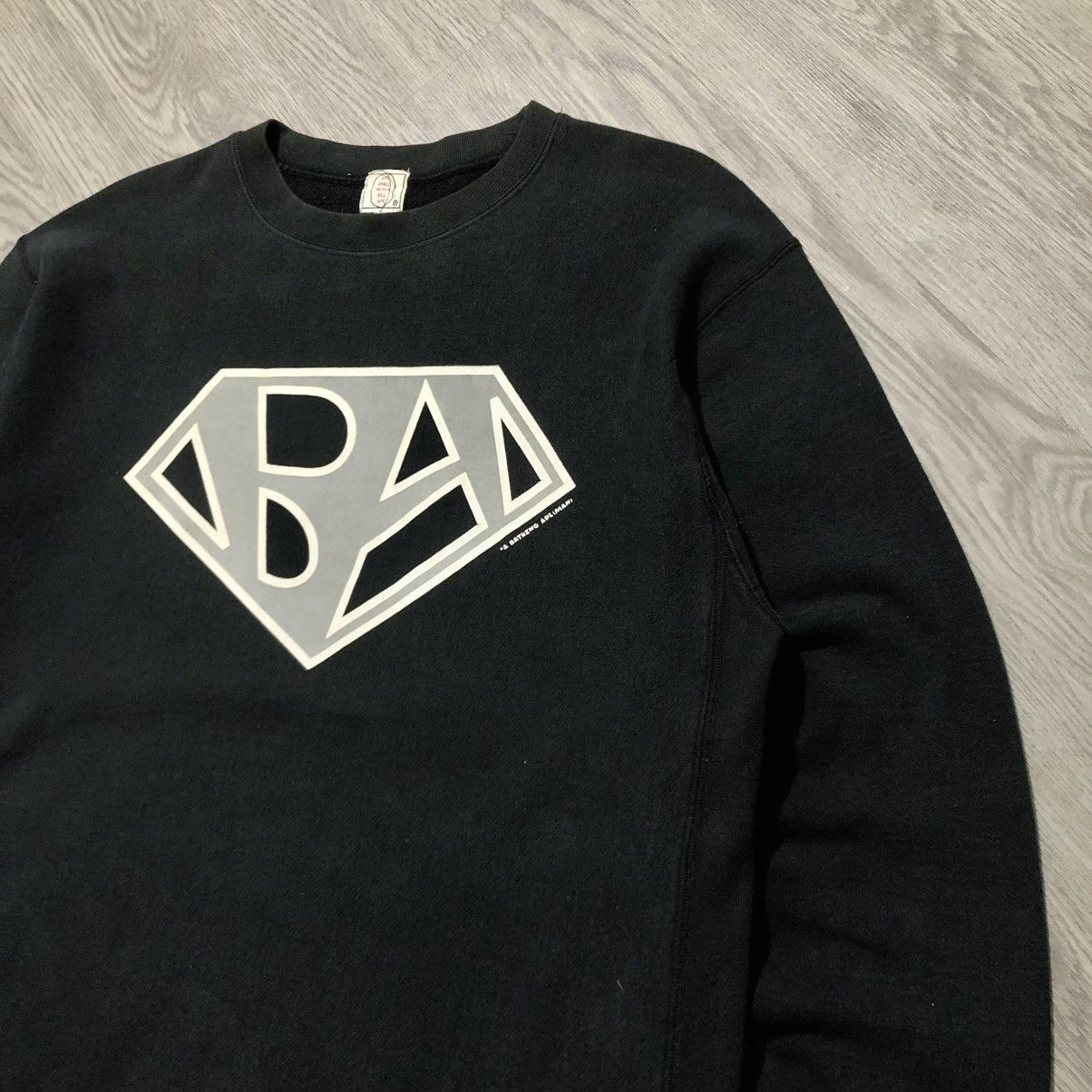 Bape 🇯🇵 1990s Vintage A Bathing Ape Bape Superman BA Logo Crewneck Size US L / EU 52-54 / 3 - 2 Thumbnail