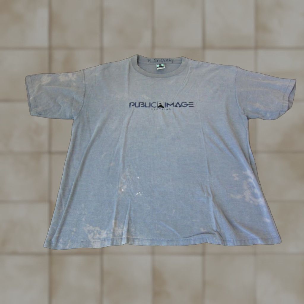 Vintage VINTAGE Public Image Shirt Mens XL Blue USA 80s Surf Skate Cat 70s 80s 90s T-Shirt Crew Neck Short Sleeve Cotton JerseyUS Size US XL / EU 56 / 4 - 1 Thumbnail