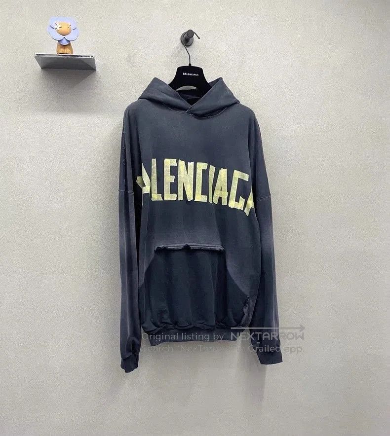 Balenciaga Balenciaga Logo Print Gray Sweatshirt. Size US XL / EU 56 / 4 - 3 Thumbnail