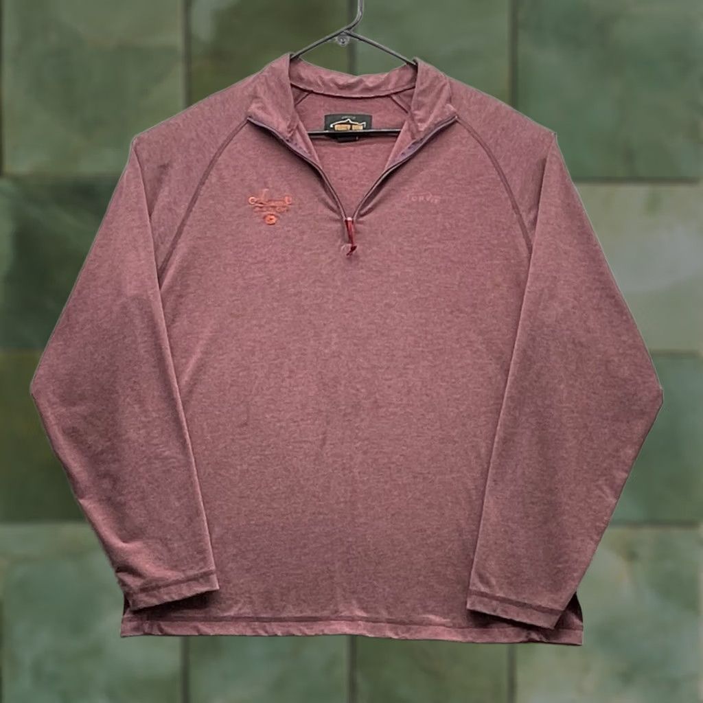 Orvis Orvis Trout Bum Sweatshirt Mens Small S Red 1/4 Zip Performance C Lazy U Ranch Size US L / EU 52-54 / 3 - 1 Thumbnail
