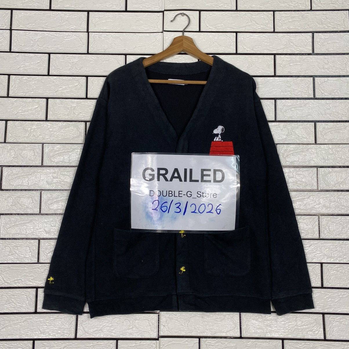 Japanese Brand Vintage Cardigan Button Jacket Snoopy Peanuts Big Logo Size US M / EU 48-50 / 2 - 1 Thumbnail