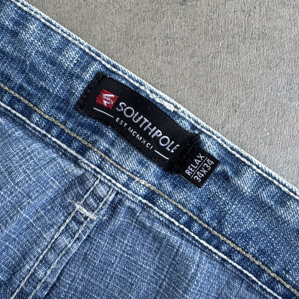 Southpole Vintage Y2K Southpole 34x34 Denim Jeans Baggy Wide Leg Pants Size US 34 / EU 50 - 5 Thumbnail