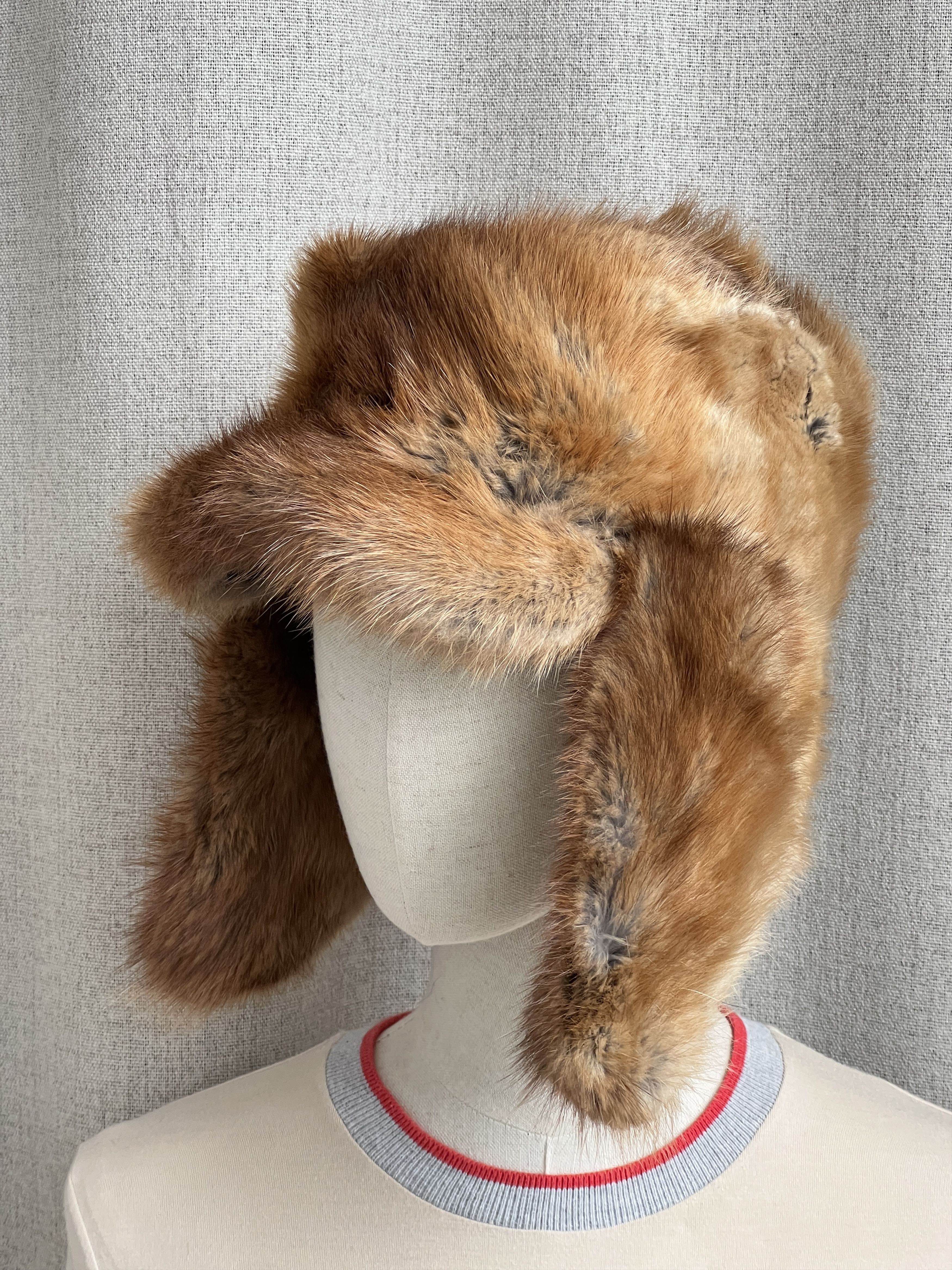 Vintage Vintage Avant Garde Real Fox Fur Brown Ushanka Hat Size ONE SIZE - 6 Thumbnail