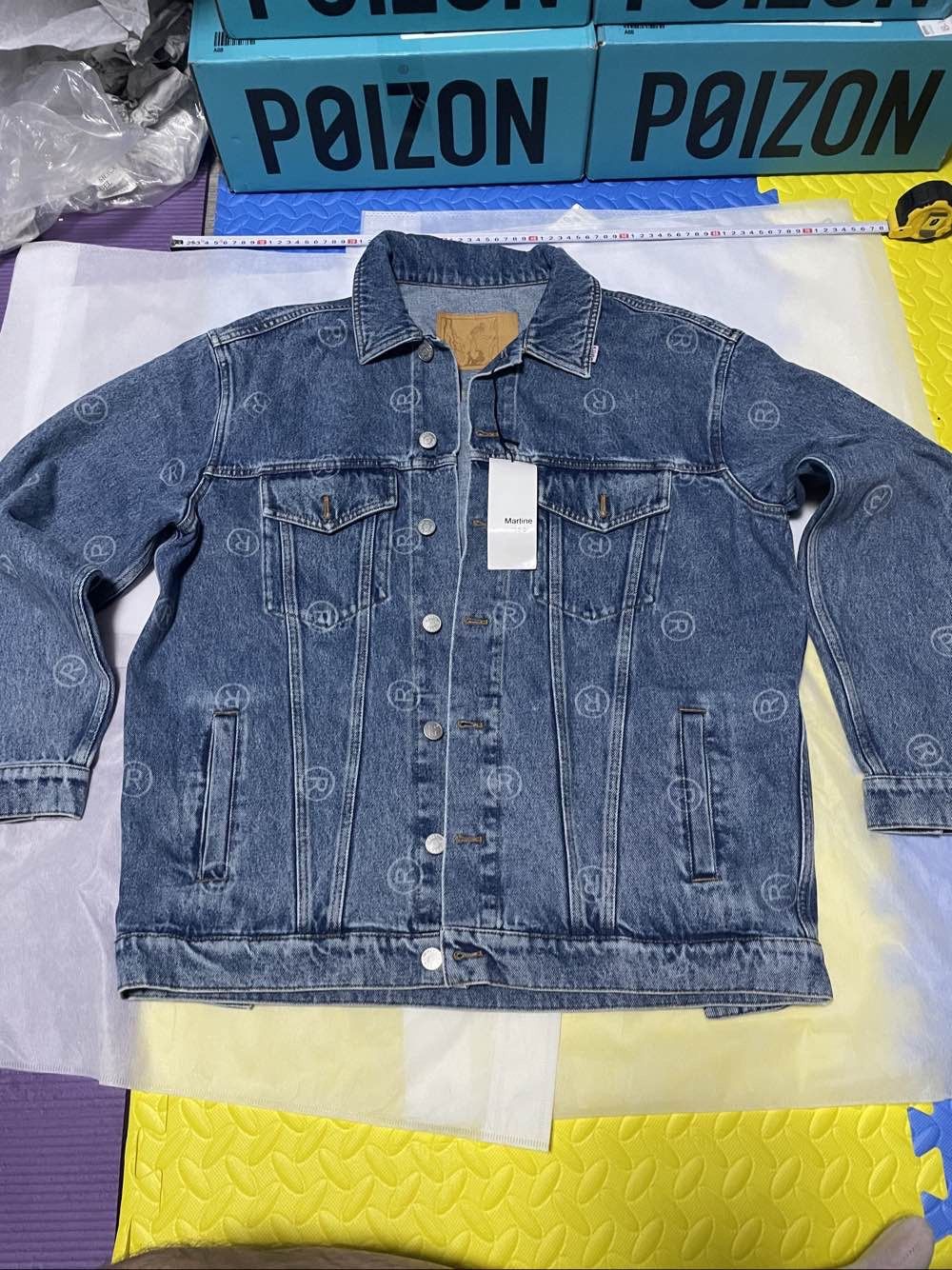 Martine Rose Martine Rose Logo Print Denim Jacket Size S Size US S / EU 44-46 / 1 - 1 Thumbnail