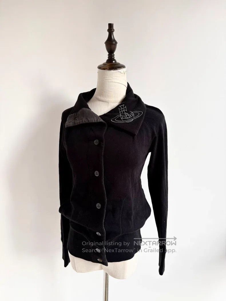 Vivienne Westwood Vivienne Westwood Vintage Black Big Collar Saturn Hoodie Size S / US 4 / IT 40 - 2 Thumbnail