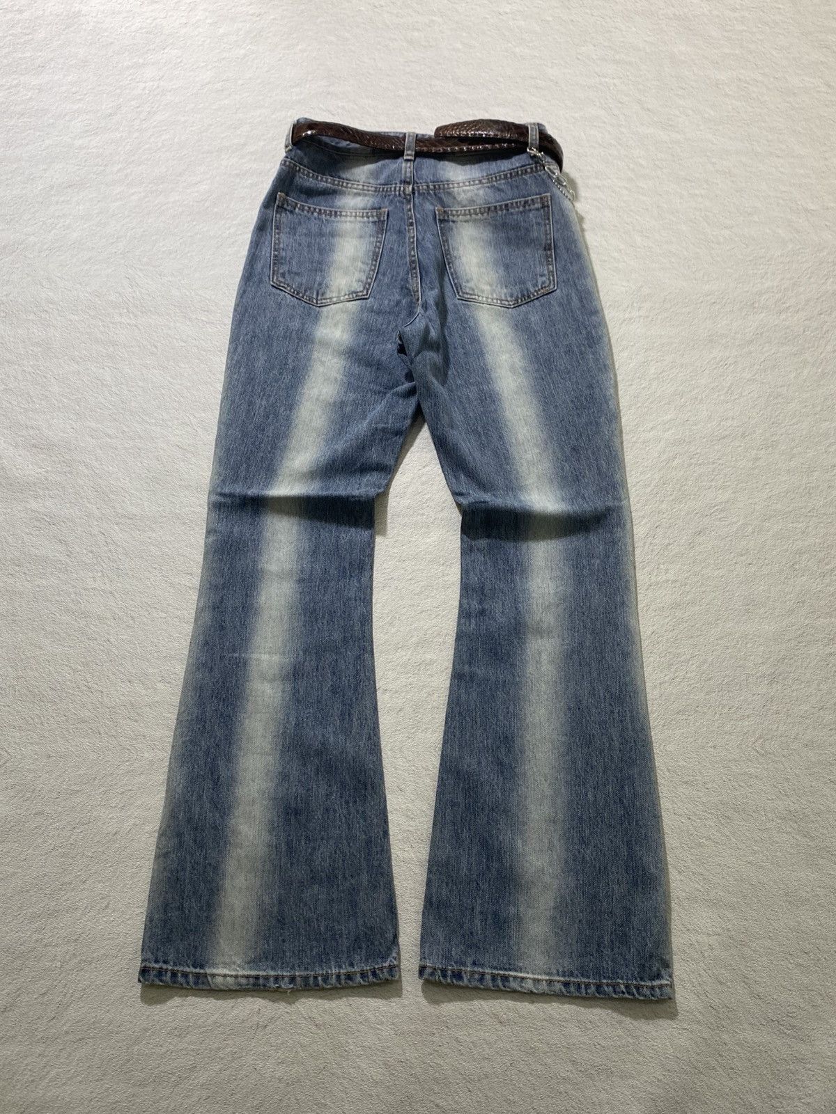 If Six Was Nine × Japanese Brand × Le Grande Bleu (L.G.B.) SICK💰 Flare Jeans ootj Size US 27 - 2 Thumbnail