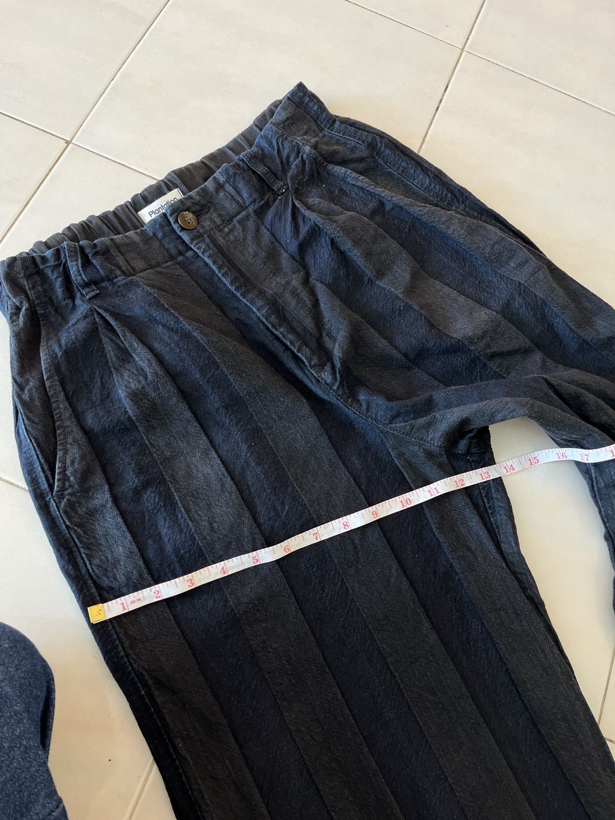 Issey Miyake Issey Miyake Plantation Indigo Linen Cut off Size 30" / US 8 / IT 44 - 12 Thumbnail