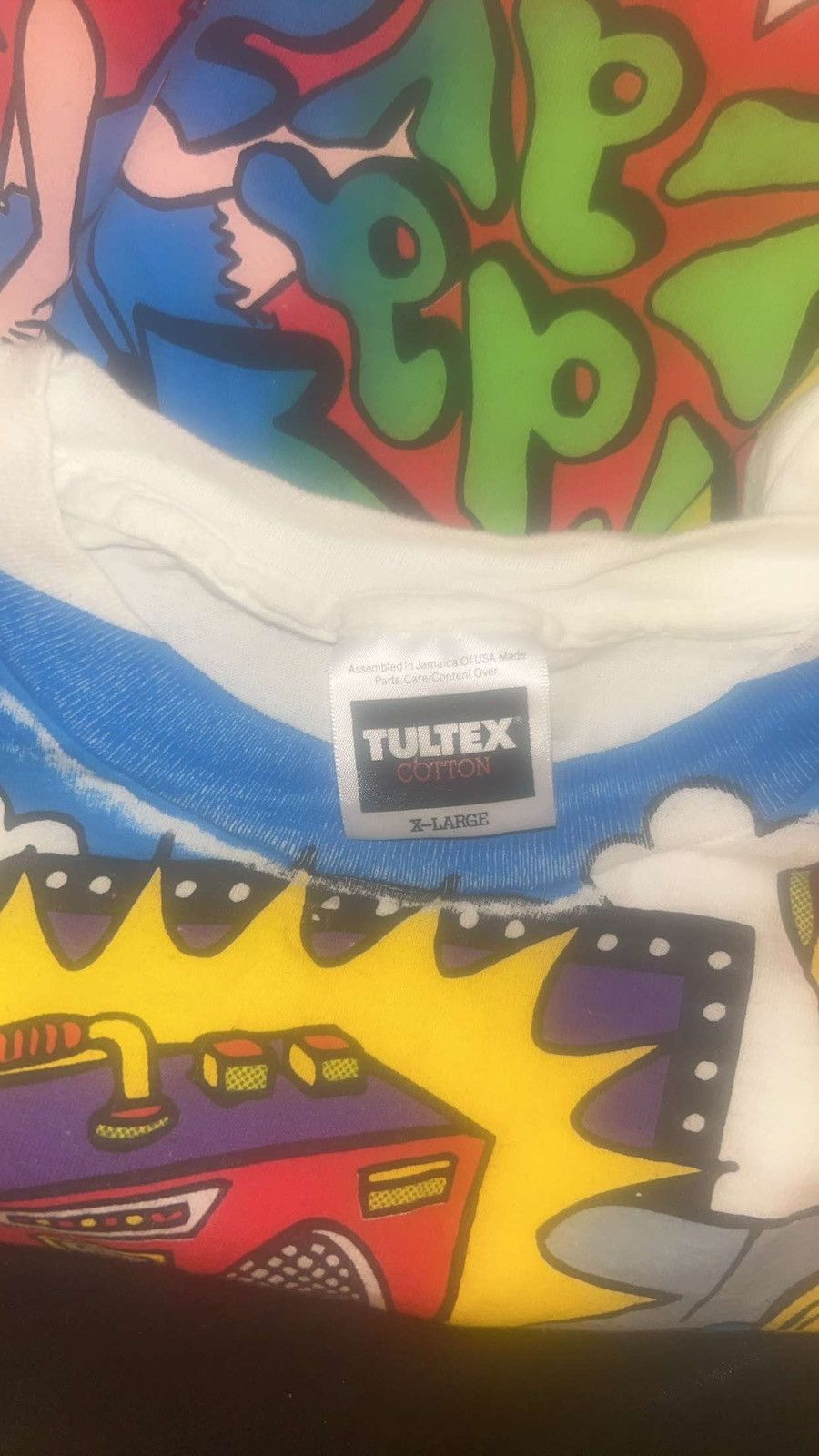 Tultex Vintage 1993-1994 Archive Comic All Over Print Size US XL / EU 56 / 4 - 2 Thumbnail