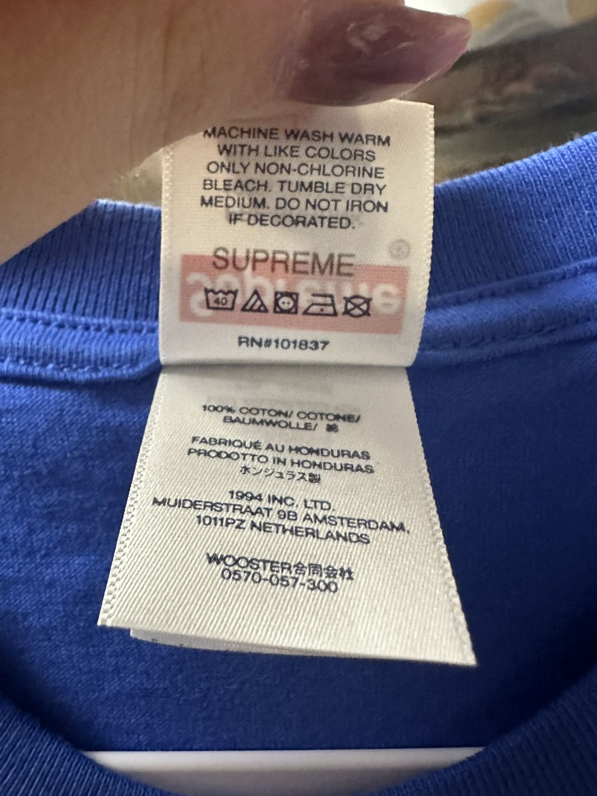 Supreme Supreme 2025 Christmas Tee ‘Blue’ Size US L / EU 52-54 / 3 - 4 Thumbnail
