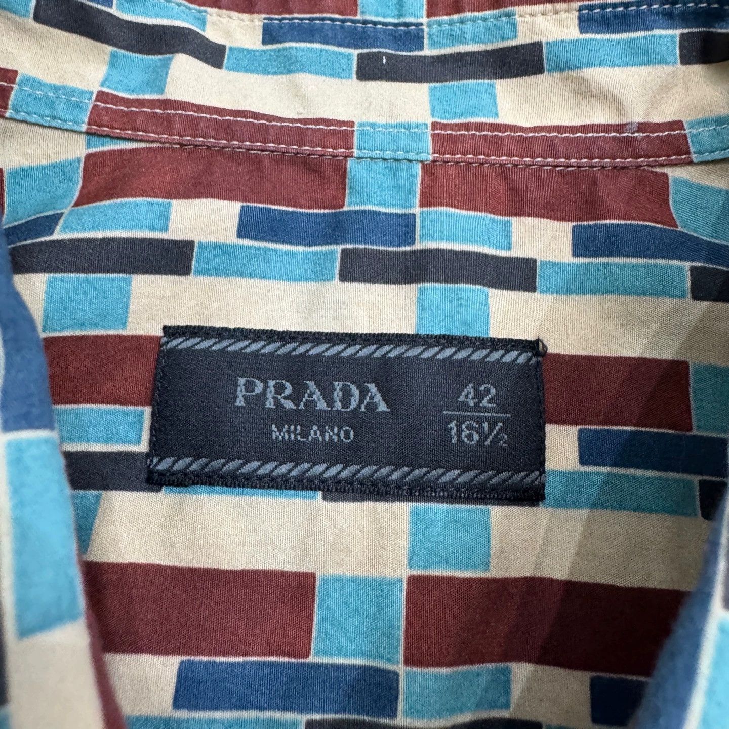 Prada Prada All Over Print Short Sleeve Shirt 42 Size US L / EU 52-54 / 3 - 2 Thumbnail