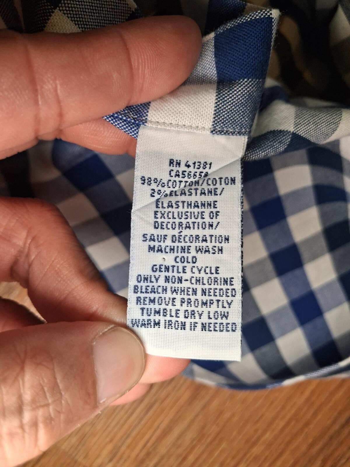 Polo Ralph Lauren Polo Ralph Lauren Button Up Shirt Large Blue Check Cotton Size US L / EU 52-54 / 3 - 4 Thumbnail