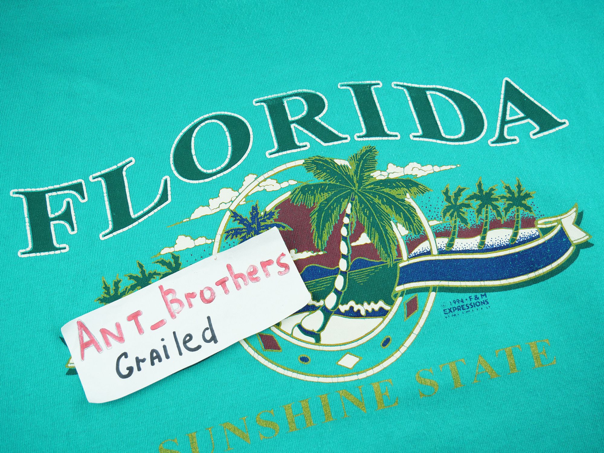 Vintage Florida American Vintage 1994 year t-shirt Size US XL / EU 56 / 4 - 8 Thumbnail