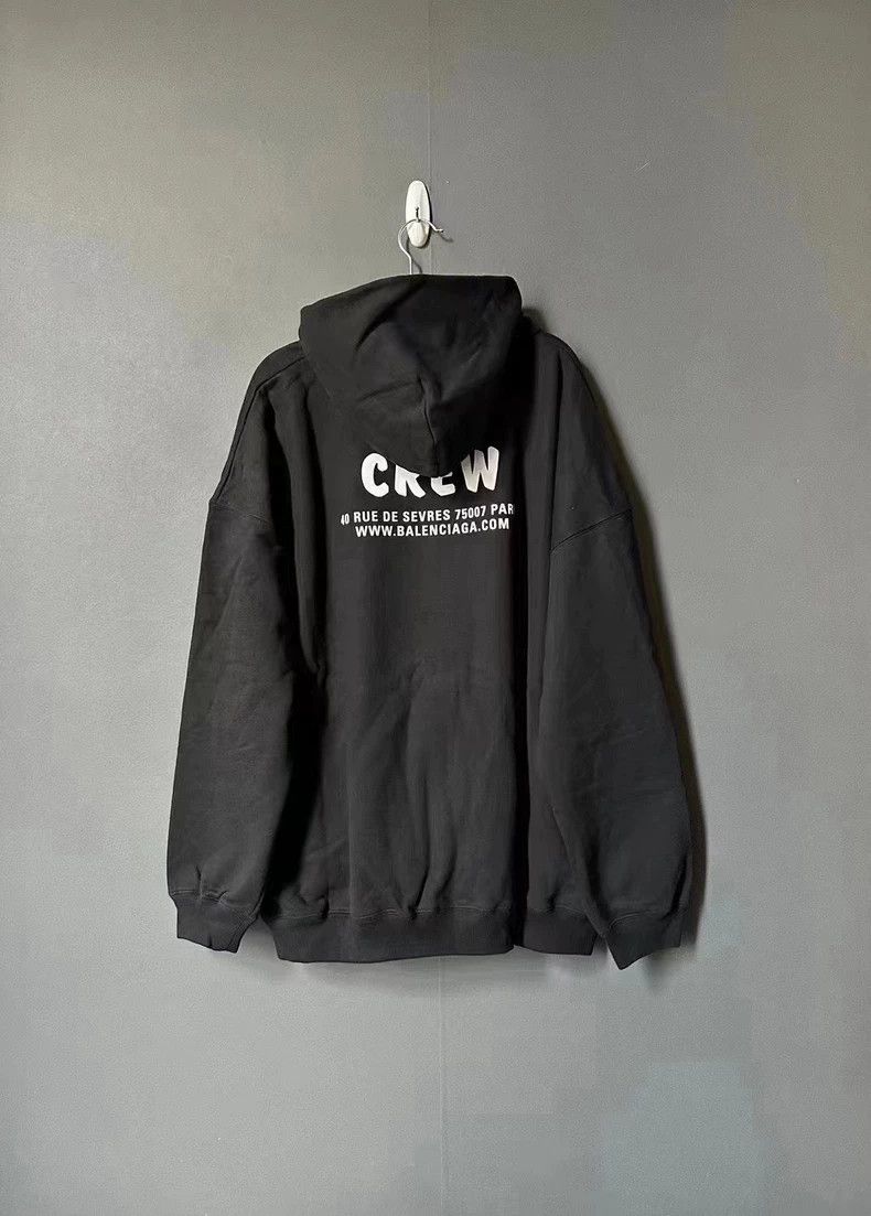 Balenciaga Balenciaga Black crew zip-up hooded jacket 2502-Nextarrow Size US XS / EU 42 / 0 - 2 Thumbnail