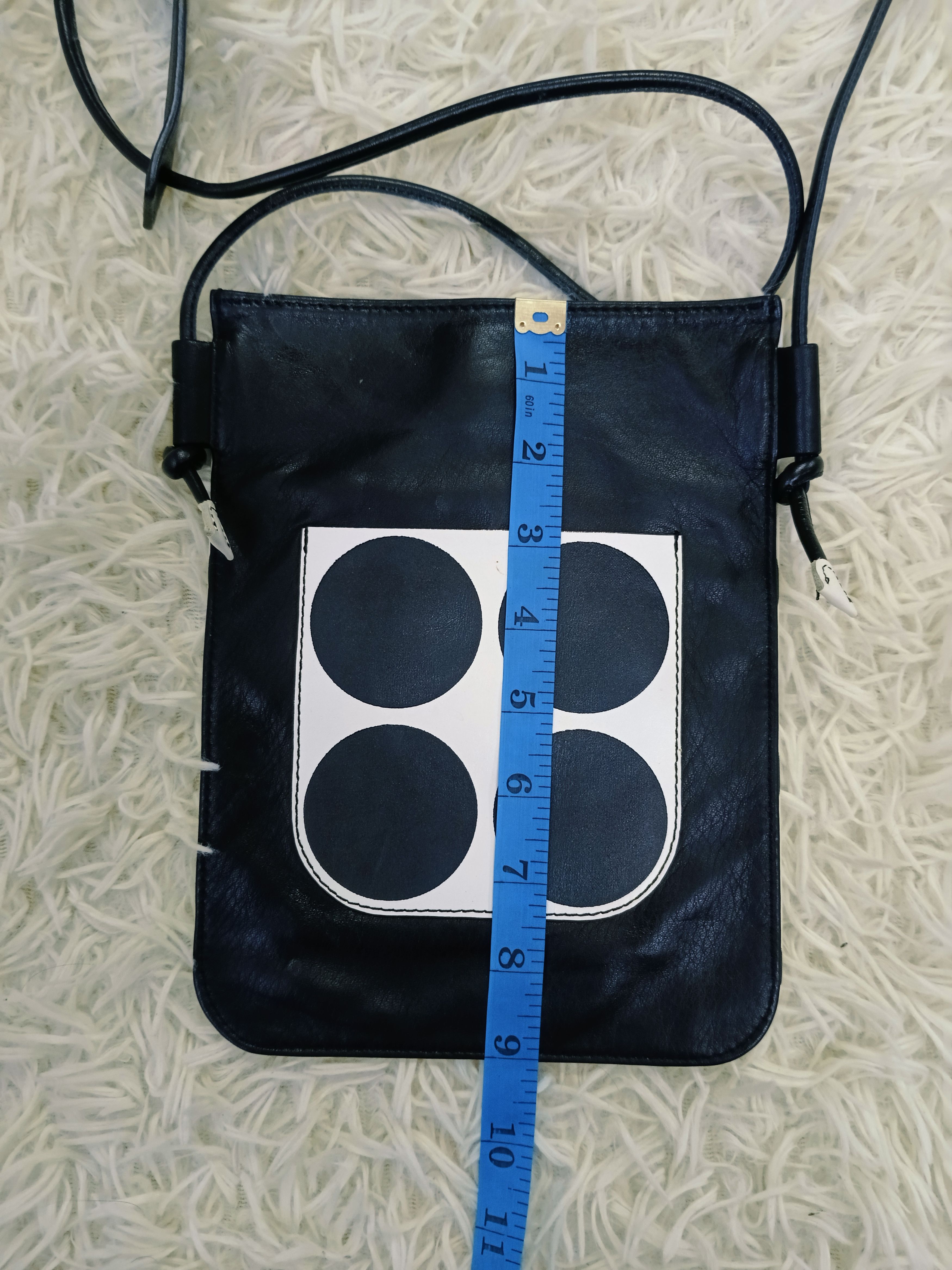 Yohji Yamamoto KAWA KAWA UNDER YOHJI YAMAMOTO LEATHER CROSSBODY Size ONE SIZE - 4 Thumbnail