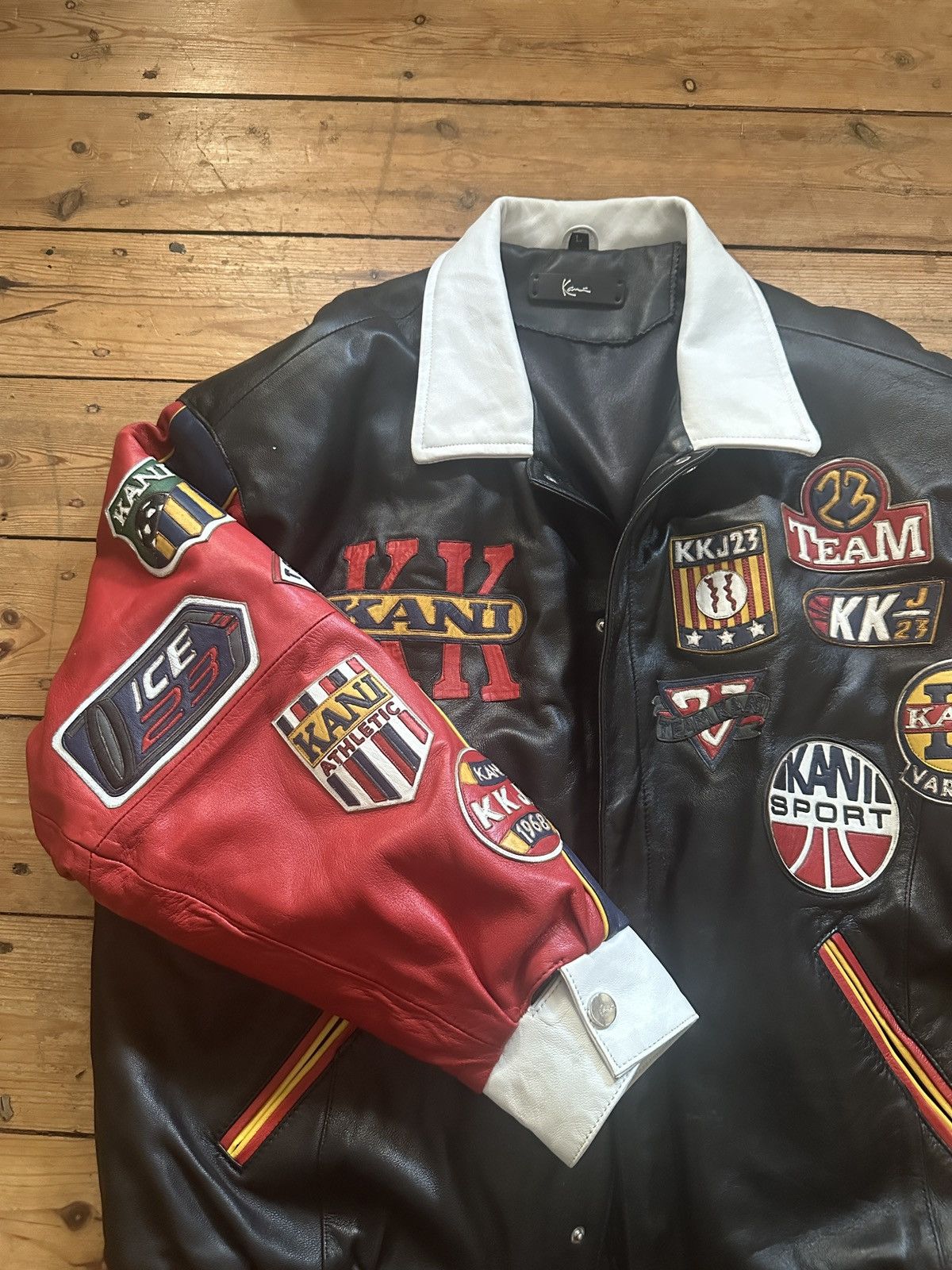 Karl Kani Leather jacket Karl Kani Multicolour size L Size US L / EU 52-54 / 3 - 3 Thumbnail