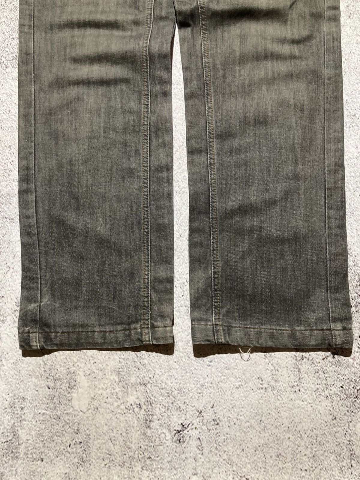 Japanese Brand 2000s Fubu Collection Washed Jeans Pants Charcoal Y2k Size US 34 / EU 50 - 5 Thumbnail