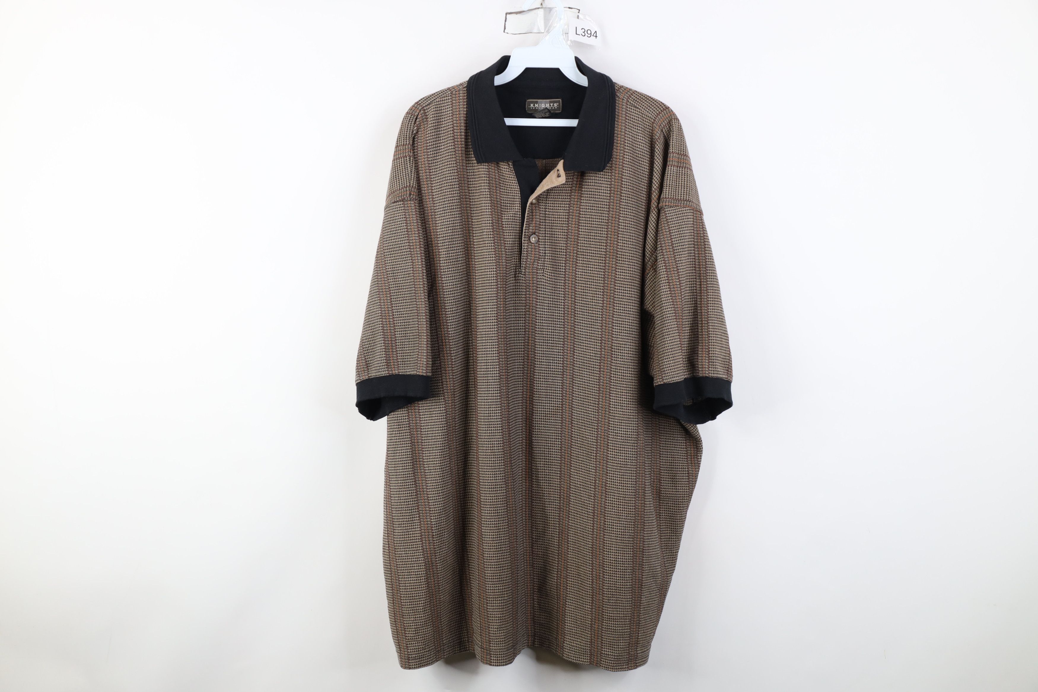Vintage Vintage 90s Streetwear Striped Knit Collared Golf Polo Size US XXL / EU 58 / 5 - 1 Thumbnail