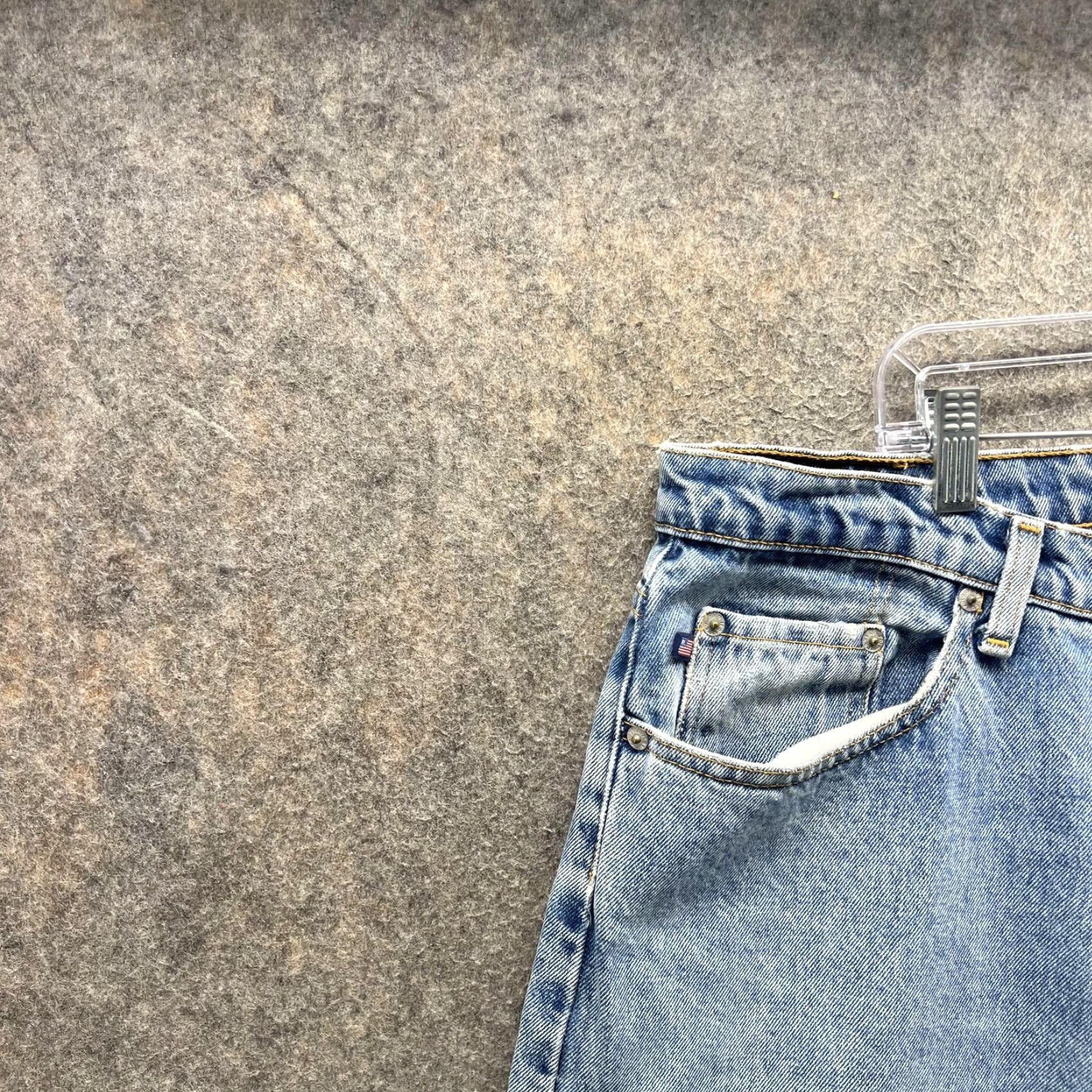Polo Ralph Lauren VINTAGE Polo Ralph Lauren Jeans Mens 34x32 Blue Relaxed Straight Denim 5-Pocket Logo 100% Cotton RL Polo Jeans Company Mens Blue Jeans Size US S / EU 44-46 / 1 - 4 Thumbnail
