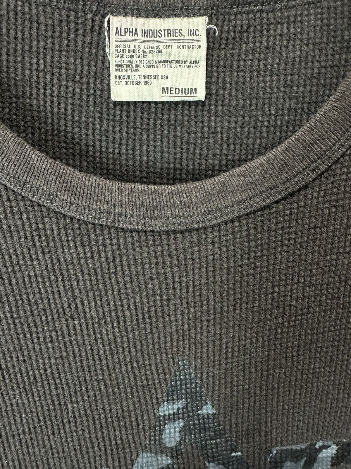 Alpha Industries SICK FADED ALPHA INDUSTRIES THERMAL LONG SLEEVE TEE Size US M / EU 48-50 / 2 - 6 Thumbnail