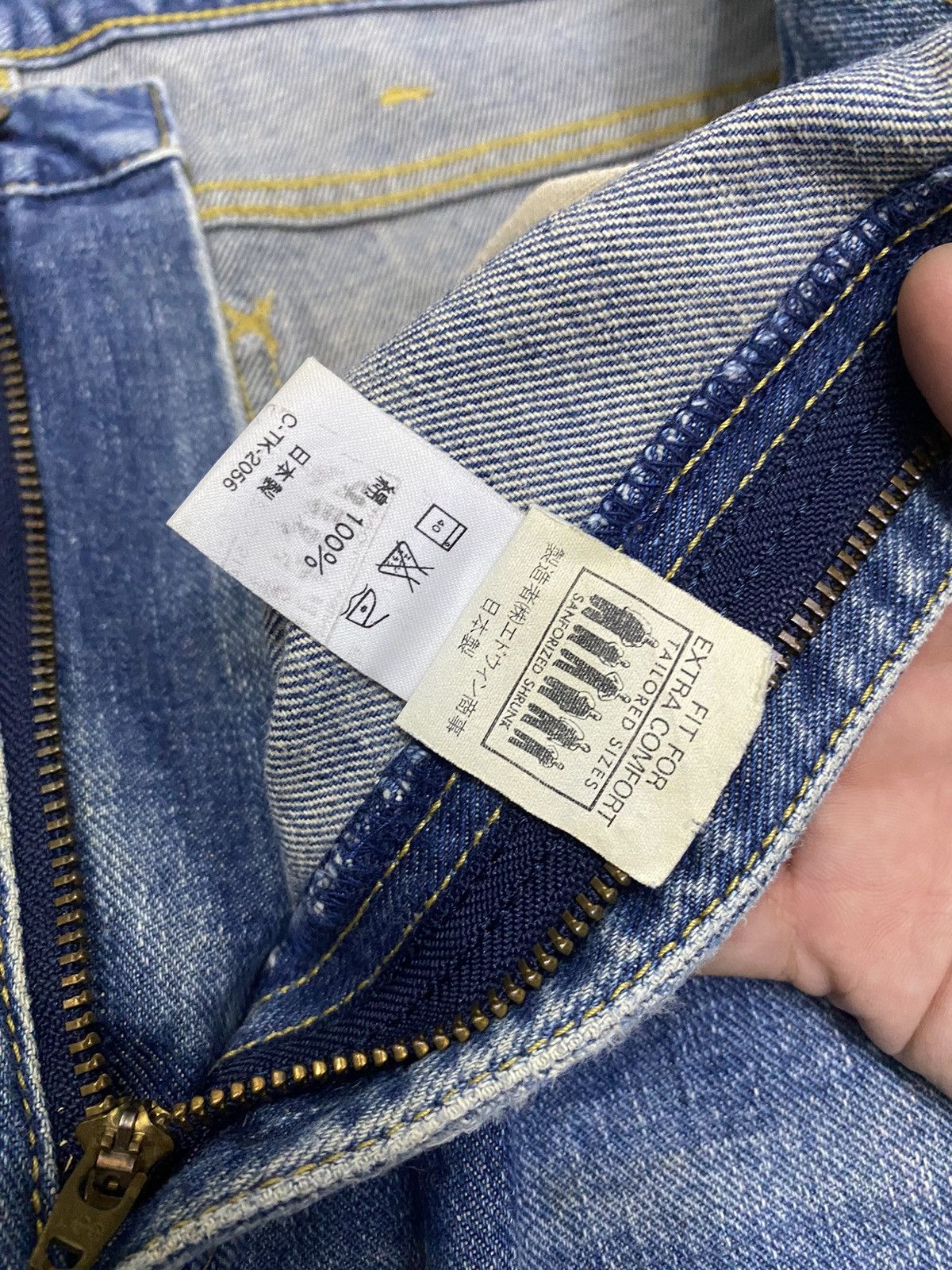 Lee VINTAGE 80s LEE US RIDERS SANFORIZED DISTRESSED BAGGY DENIM Size US 32 / EU 48 - 7 Thumbnail