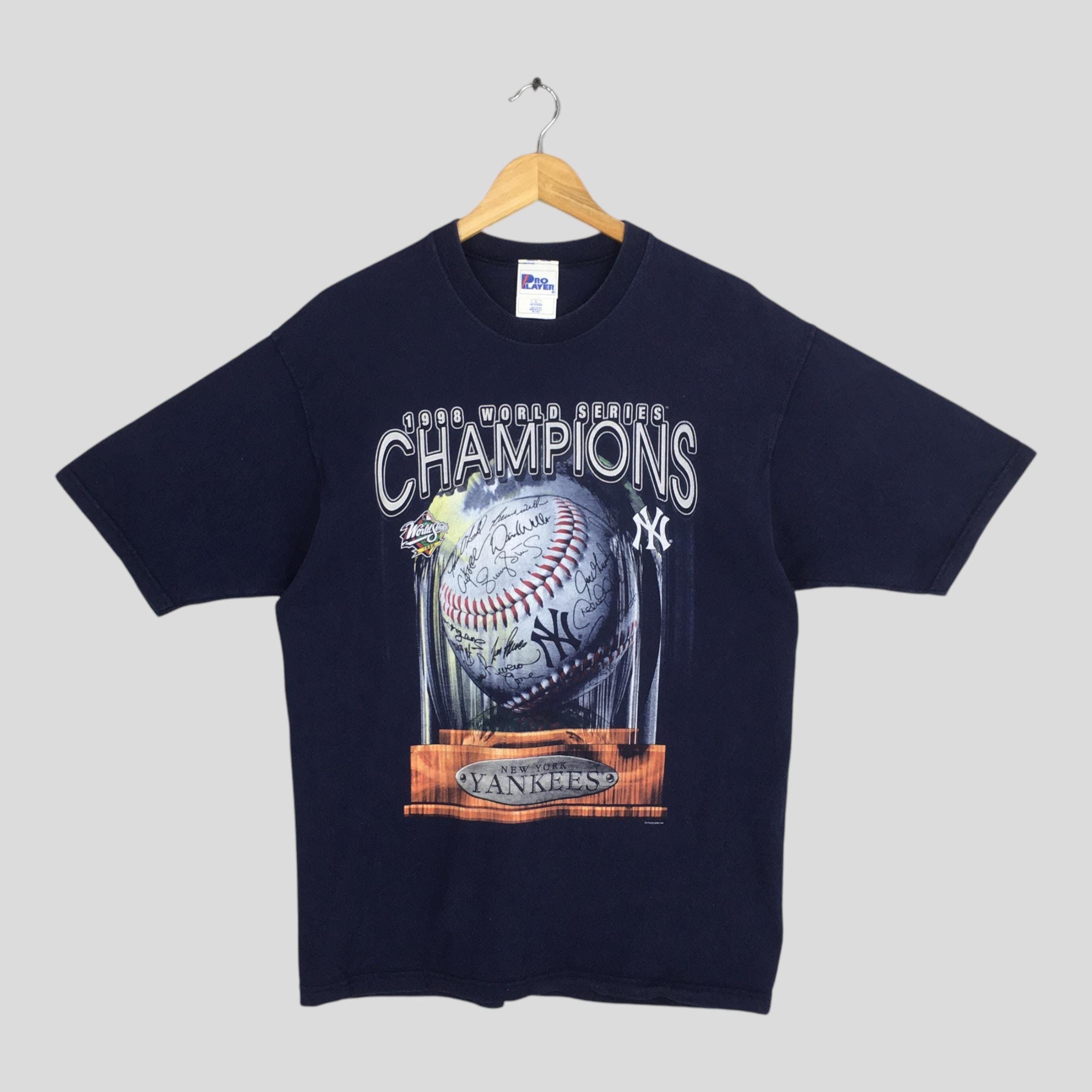 MLB Vintage 90s New York Yankees MLB Blue T shirt Large Size US L / EU 52-54 / 3 - 1 Thumbnail