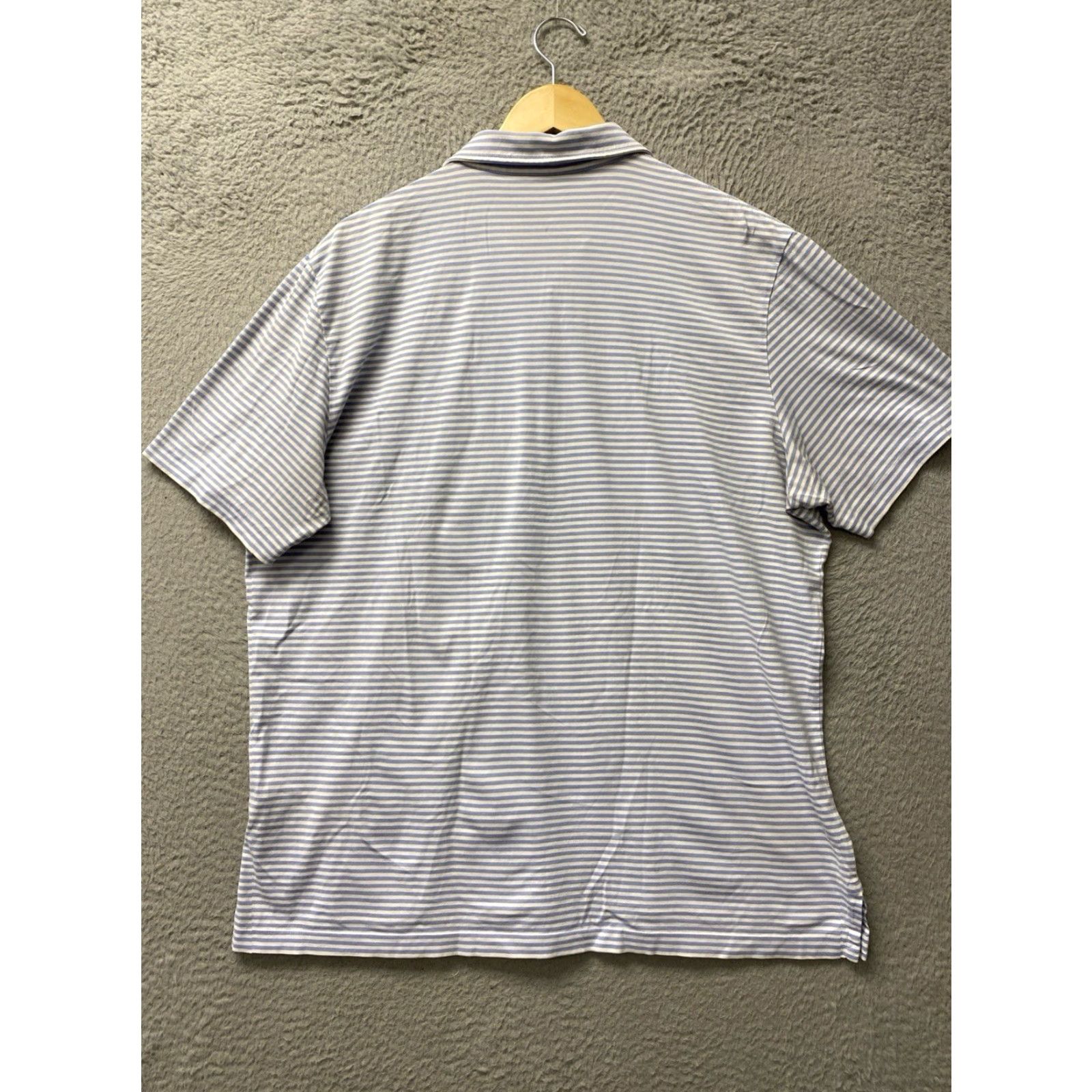Polo Ralph Lauren Polo Ralph Lauren Men’s Polo Shirt Blue Striped Short Sleeve Button-Up Vintage No Size US L / EU 52-54 / 3 - 6 Thumbnail