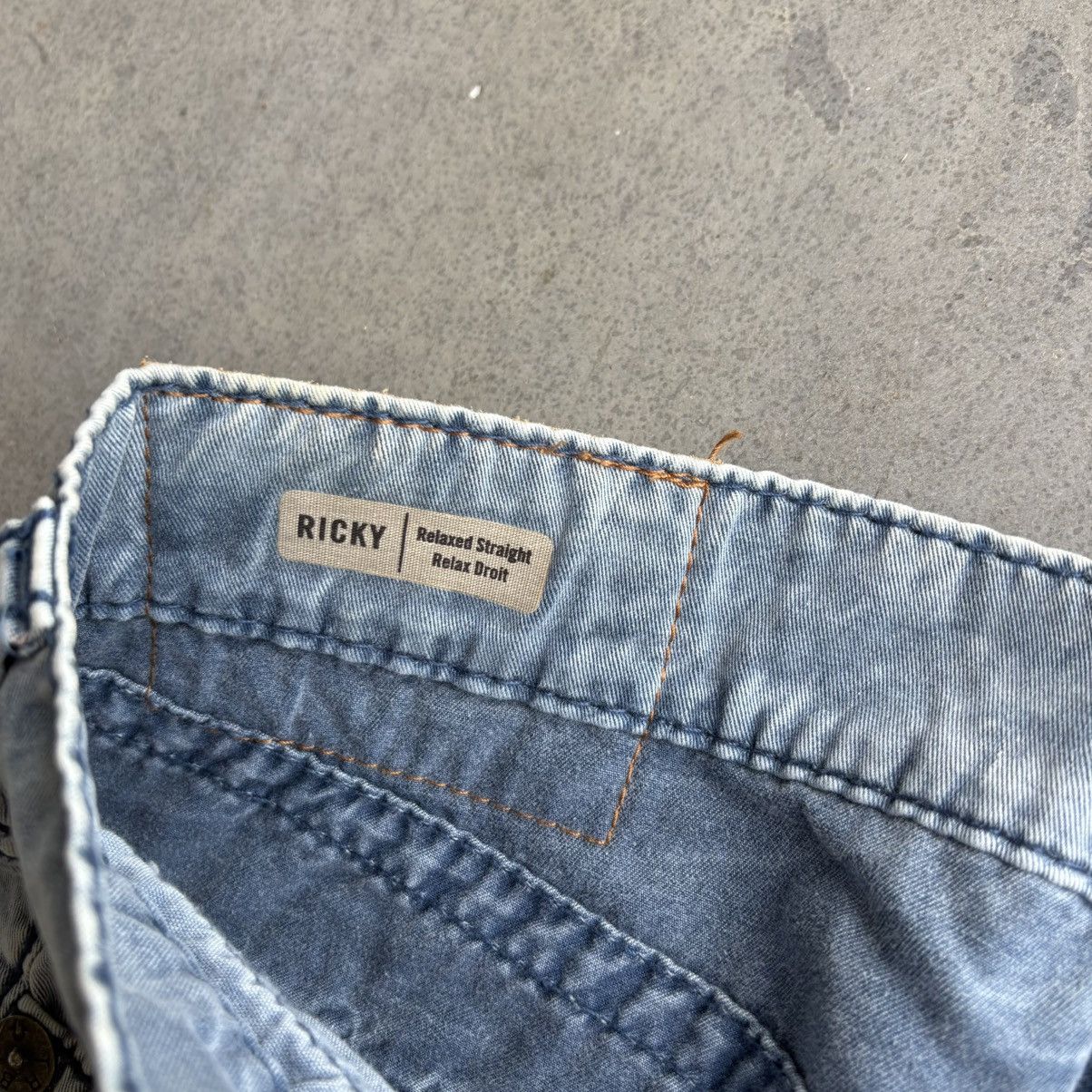 True Religion × Vintage Y2K True Religion Jean Shorts Cropped Grunge Fit 31" Jorts Size US 31 - 7 Thumbnail