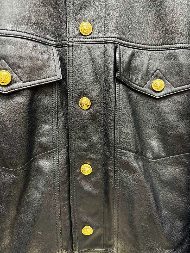 Versace Versace Denim sleeve patchwork leather jacket men's jacket Size US S / EU 44-46 / 1 - 4 Thumbnail