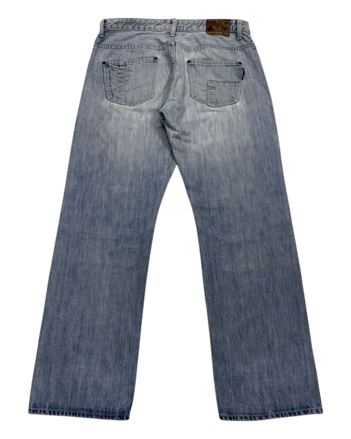 Hysteric Glamour 🔥BAGGY JEANS DISTRESSED DENIM DRUG STORE’S PATCHWORK JEANS Size US 33 - 2 Thumbnail