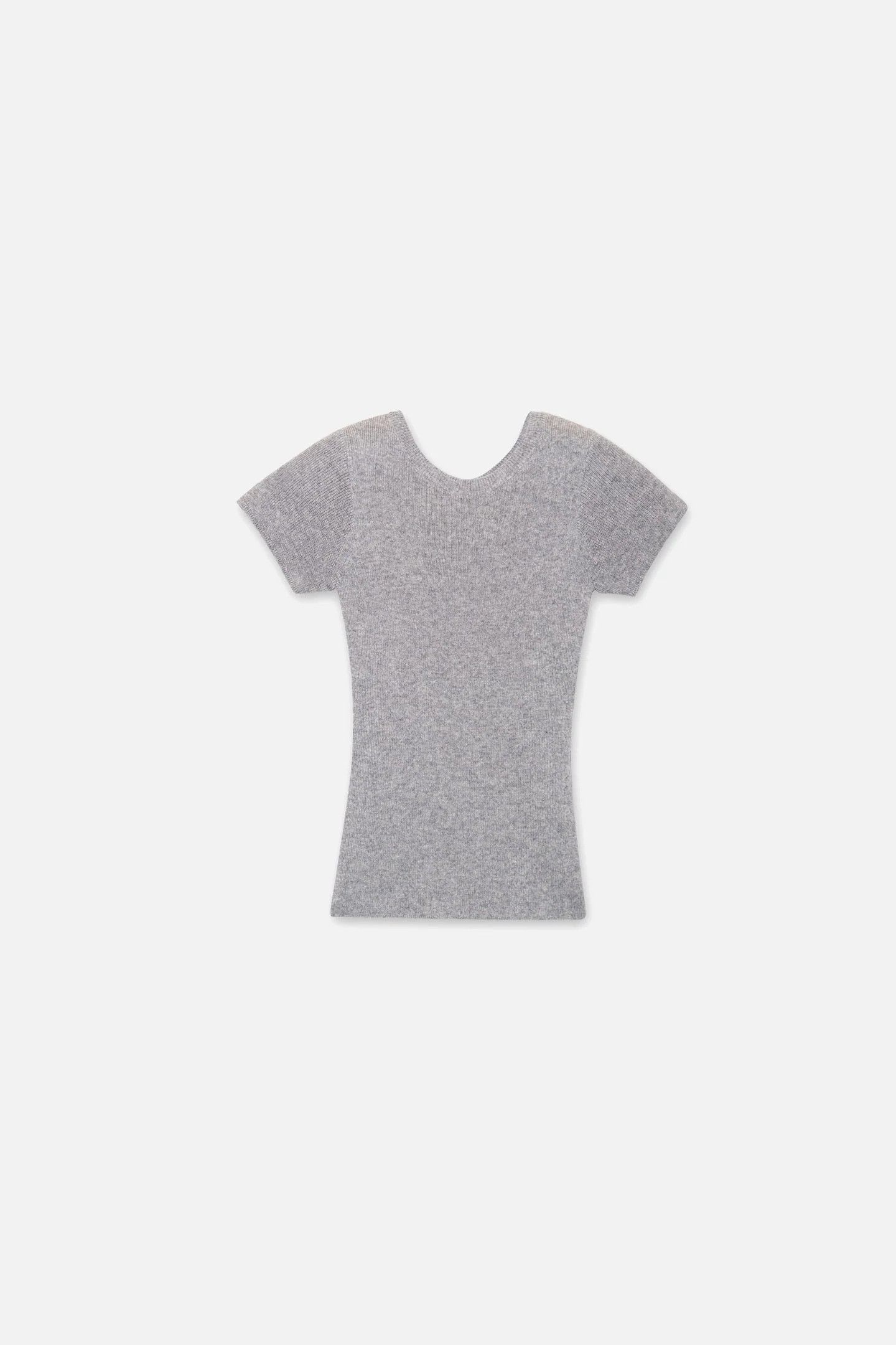 The Elder Statesman $495 The Elder Statesman Delicash Light Grey Fitted Tee Size M / US 6-8 / IT 42-44 - 1 Thumbnail