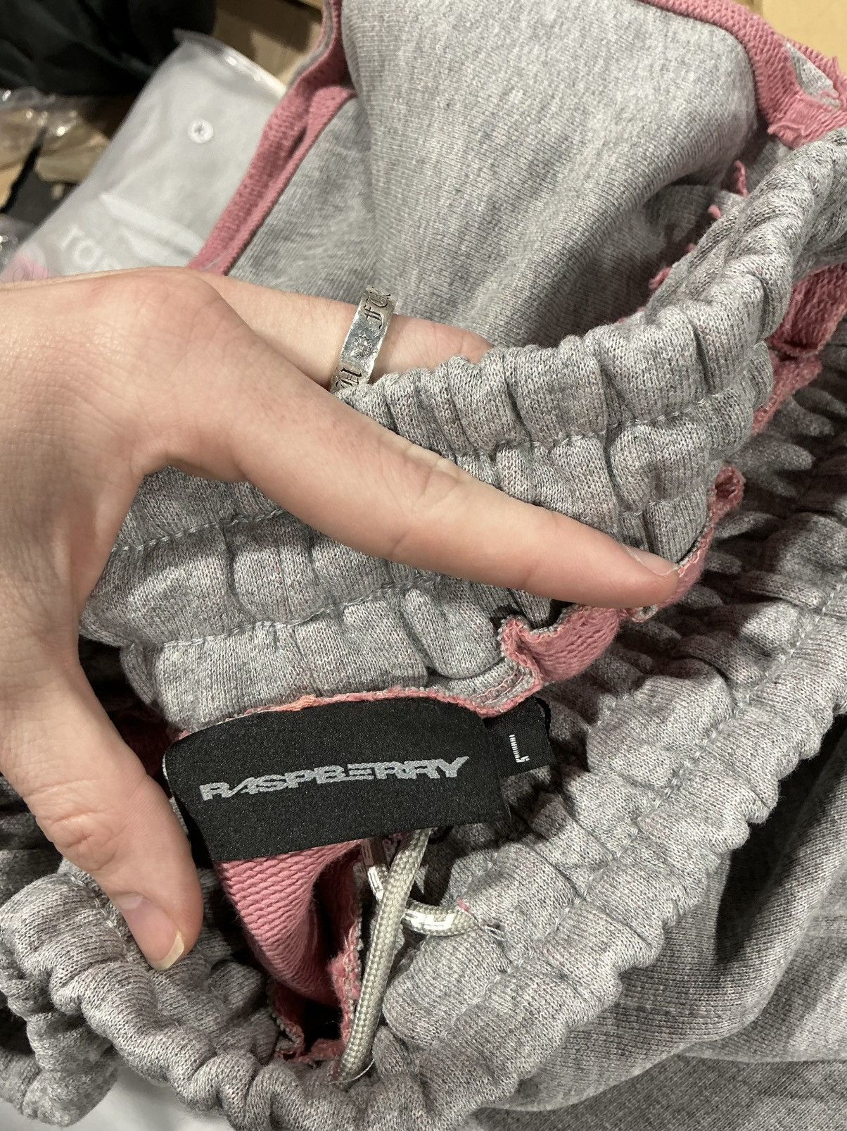 The GV Gallery GV Gallery Raspberry Sweatpants Grey Pink Stripe Size L Size US 36 / EU 52 - 7 Thumbnail
