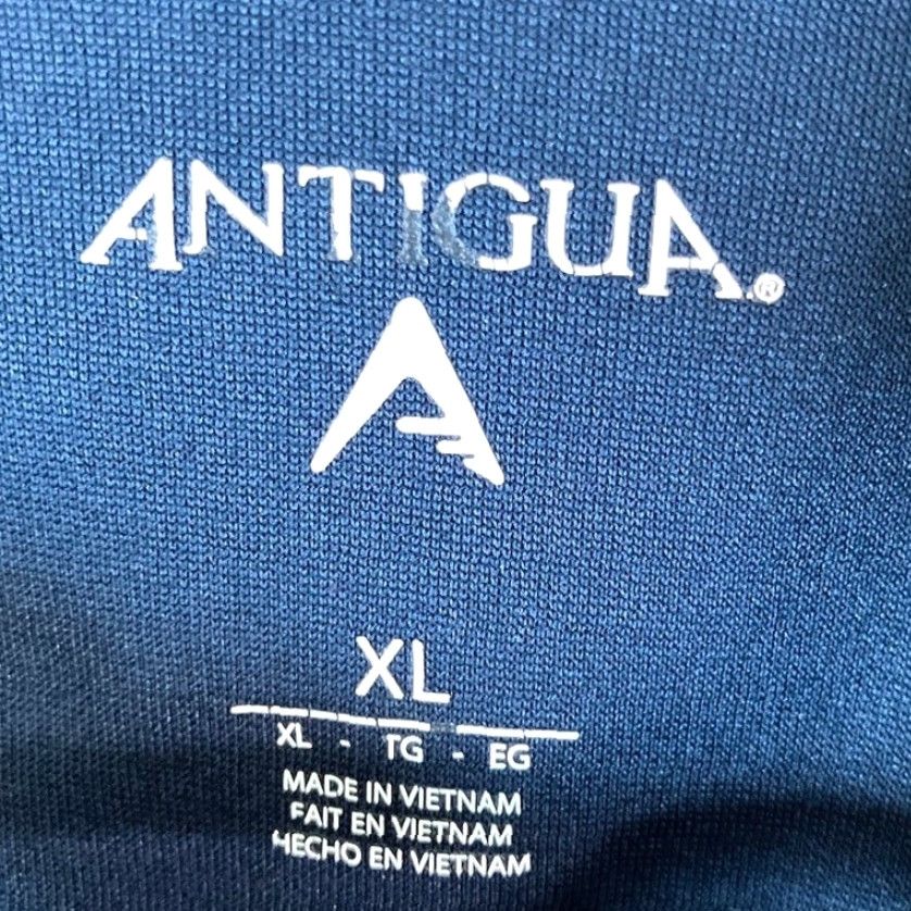 Vintage Antigua Denver Broncos Track Full Zip Mock Neck Jacket Blue XL Men Size US XL / EU 56 / 4 - 6 Thumbnail