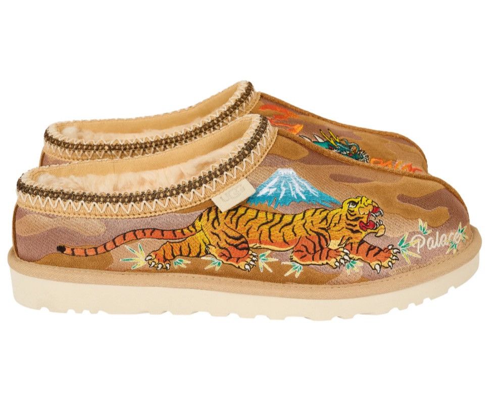 Palace × Ugg Palace Ugg Tasman Slipper Tan Chestnut Camo Size US 10 / EU 43 - 2 Thumbnail