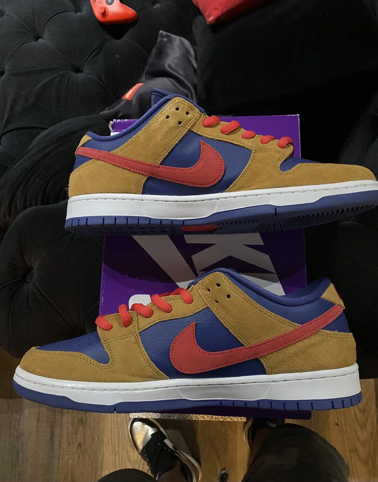 Nike Nike Dunk SB Low Reverse Papa Bear BQ6817-700 Men Sz 12 Used Size US 12 / EU 45 - 1 Thumbnail