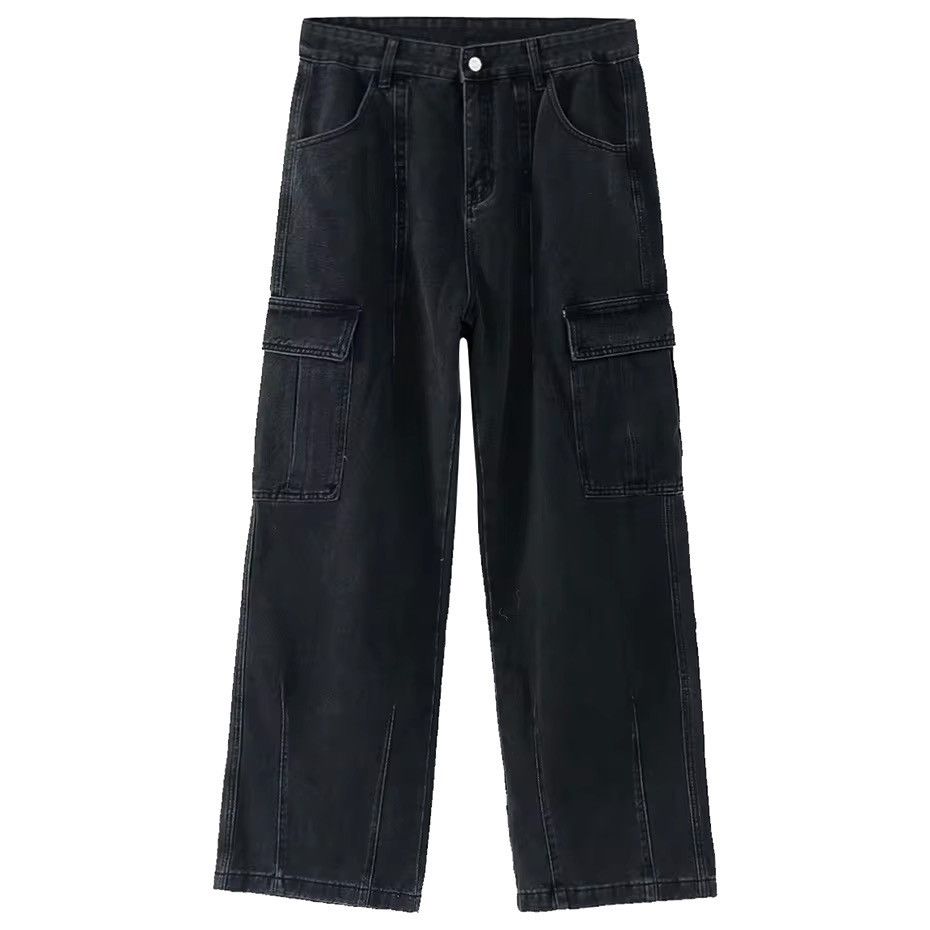 Jean × Vintage Streetwear Washed Cargo Loose Jeans Y2k Size US 32 / EU 48 - 6 Thumbnail